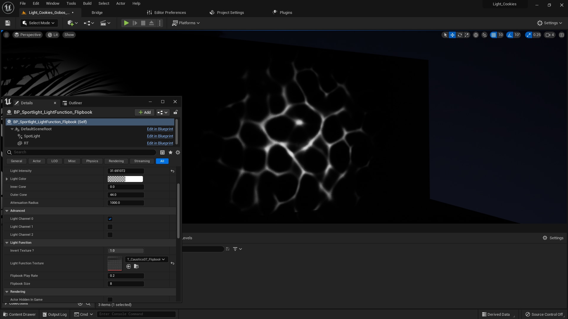 Customizable Light Gobos in 2D Assets UE Marketplace