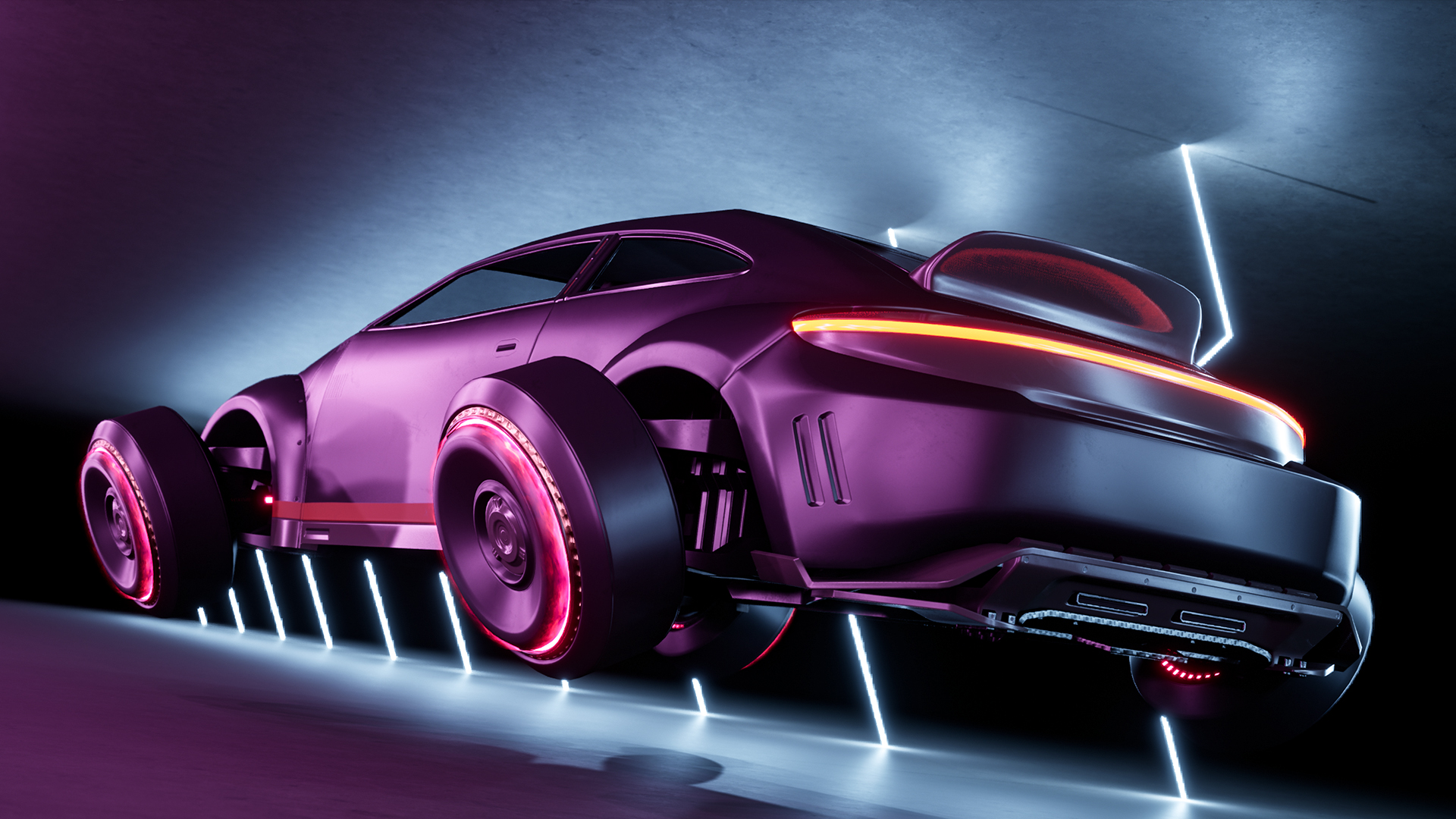 SciFi Cyber Hover Car 3