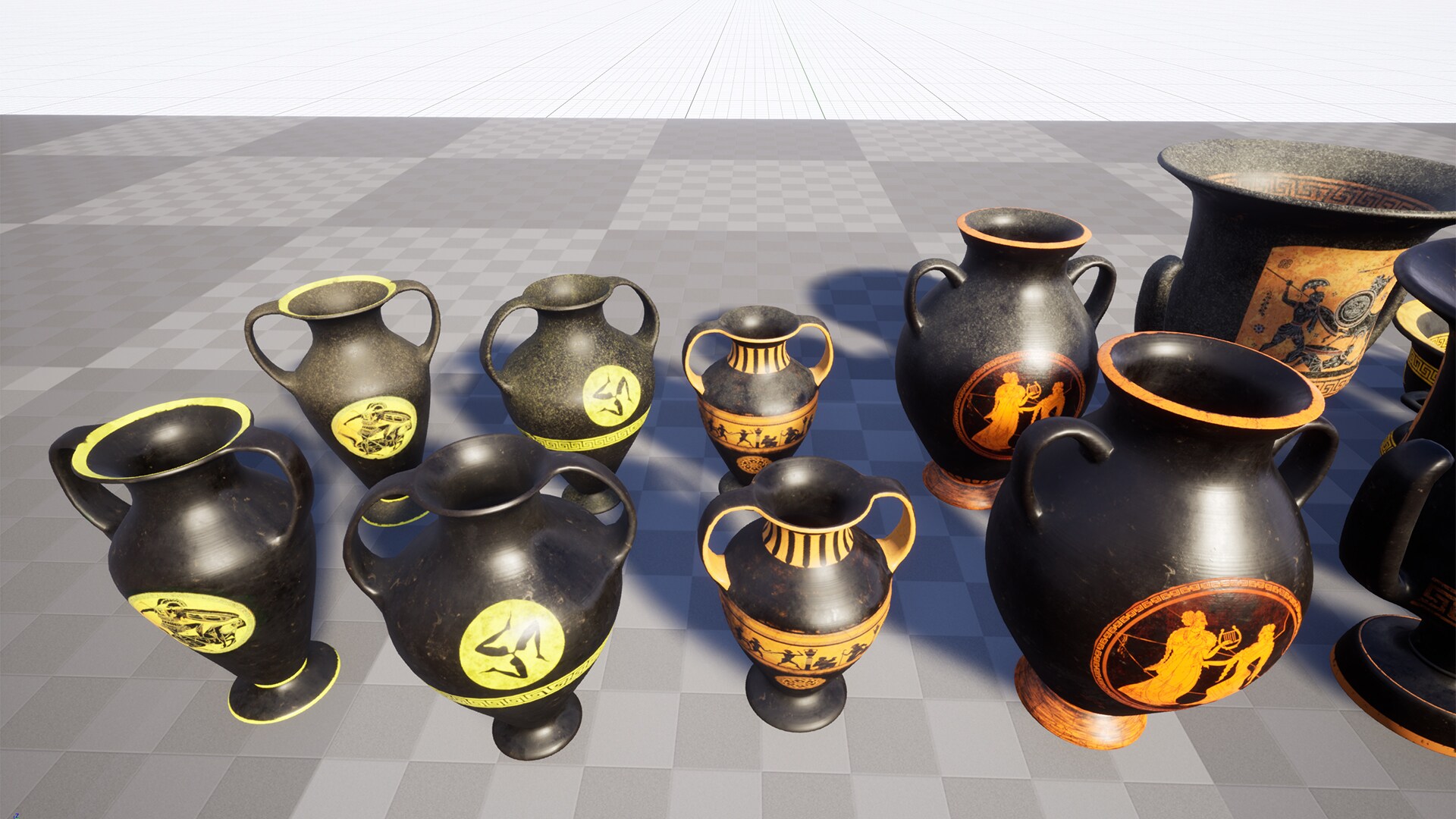 Ancient Greek Vases in Props UE Marketplace