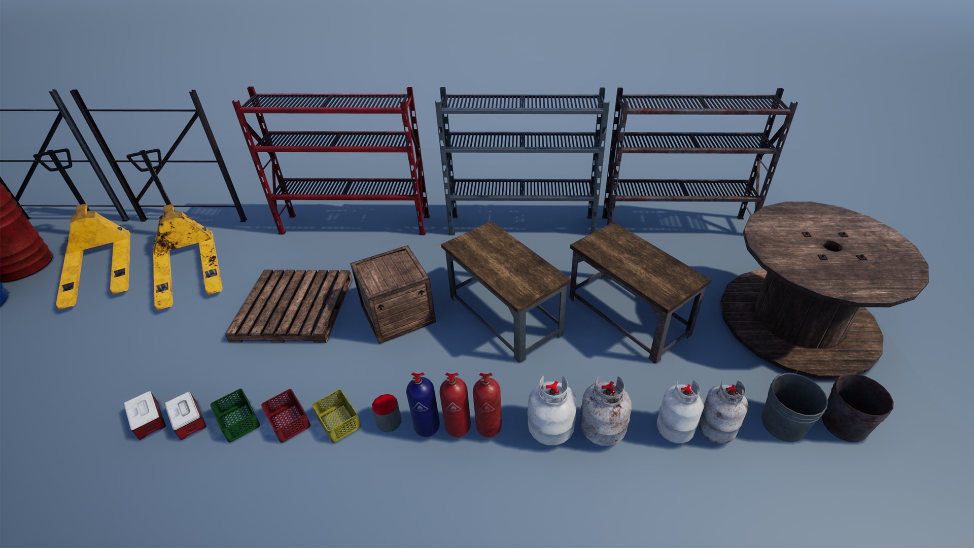 Industrial Props Pack in Props UE Marketplace