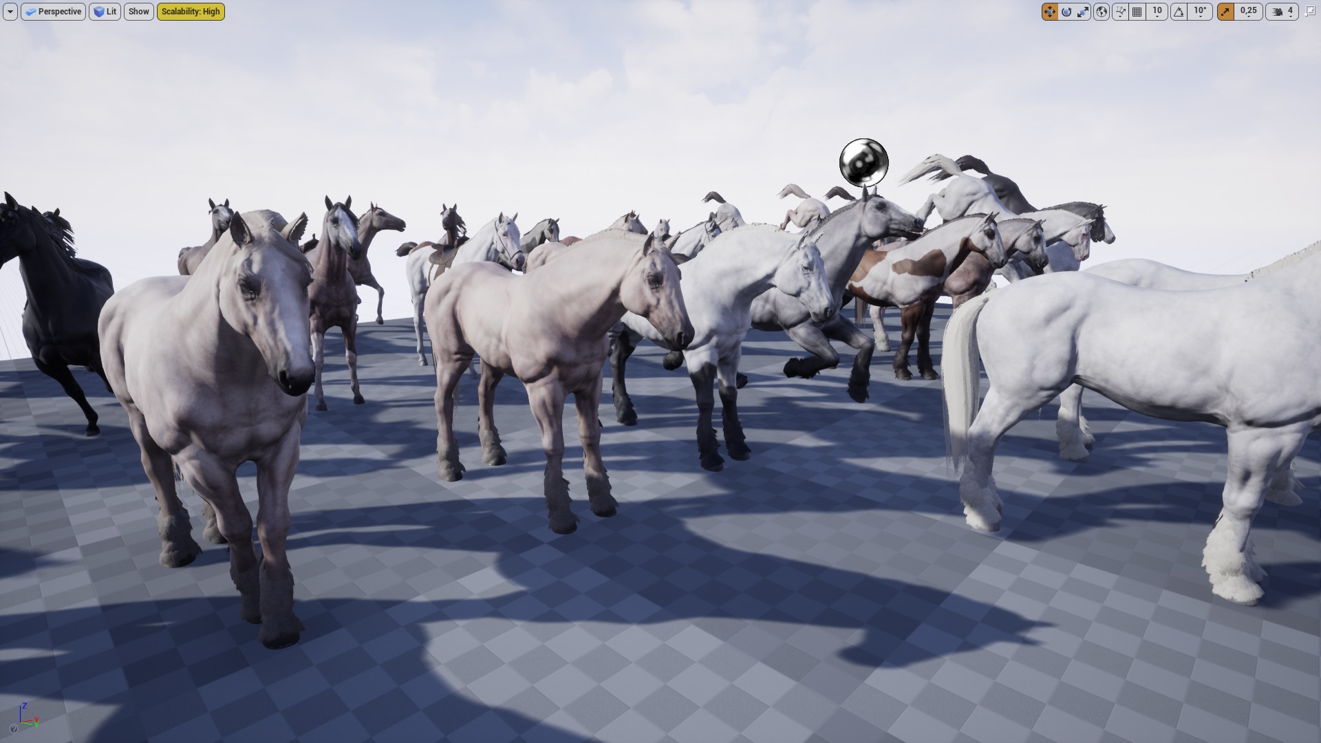 Horses (Stallions) in Characters UE Marketplace