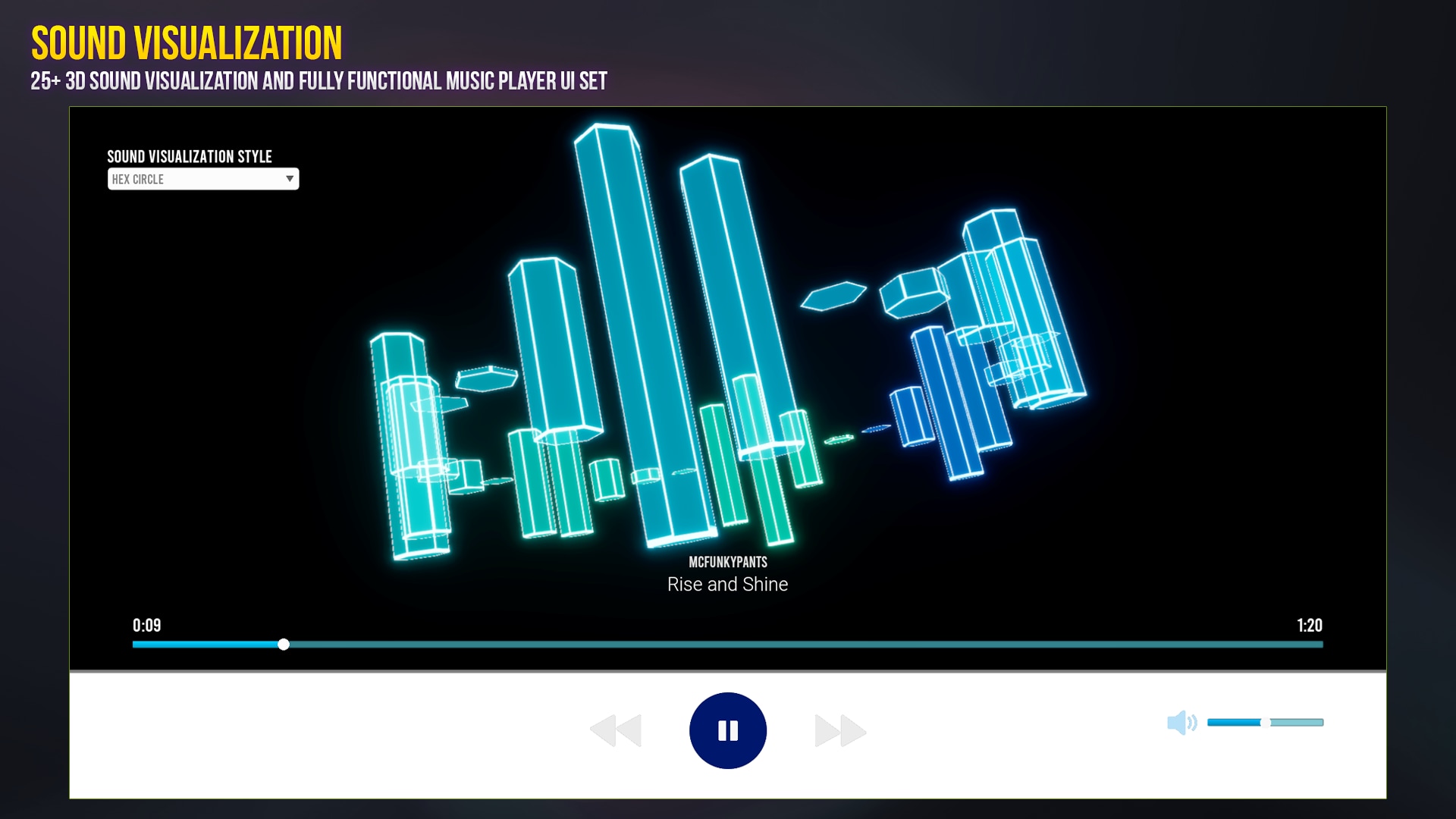 3D Sound Visualization With Music Player UI in Visual Effects - UE ...