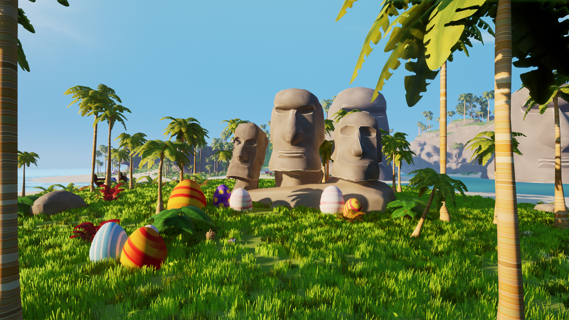 Stylized Easter Island