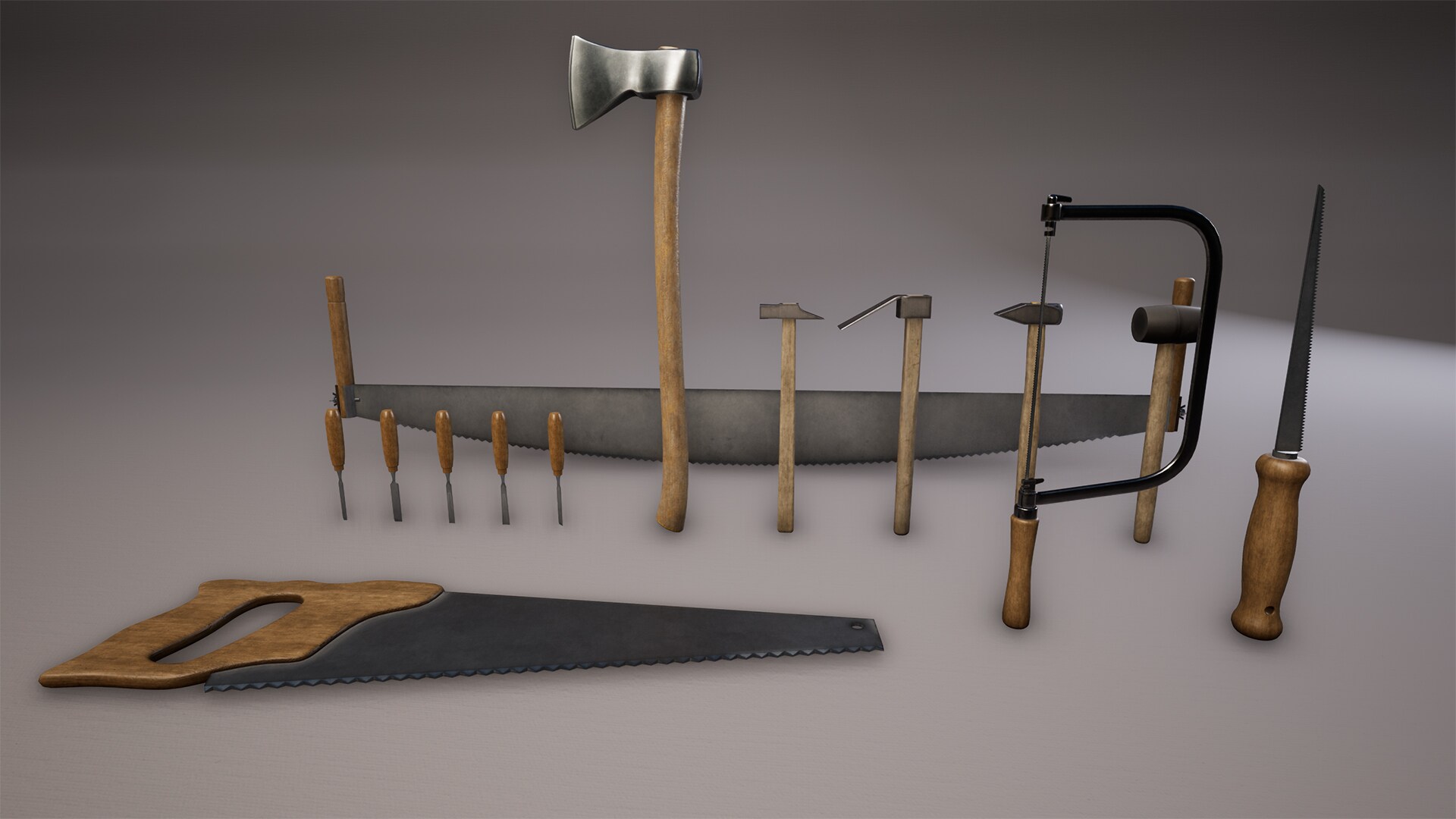 Woodworking Tools in Props UE Marketplace