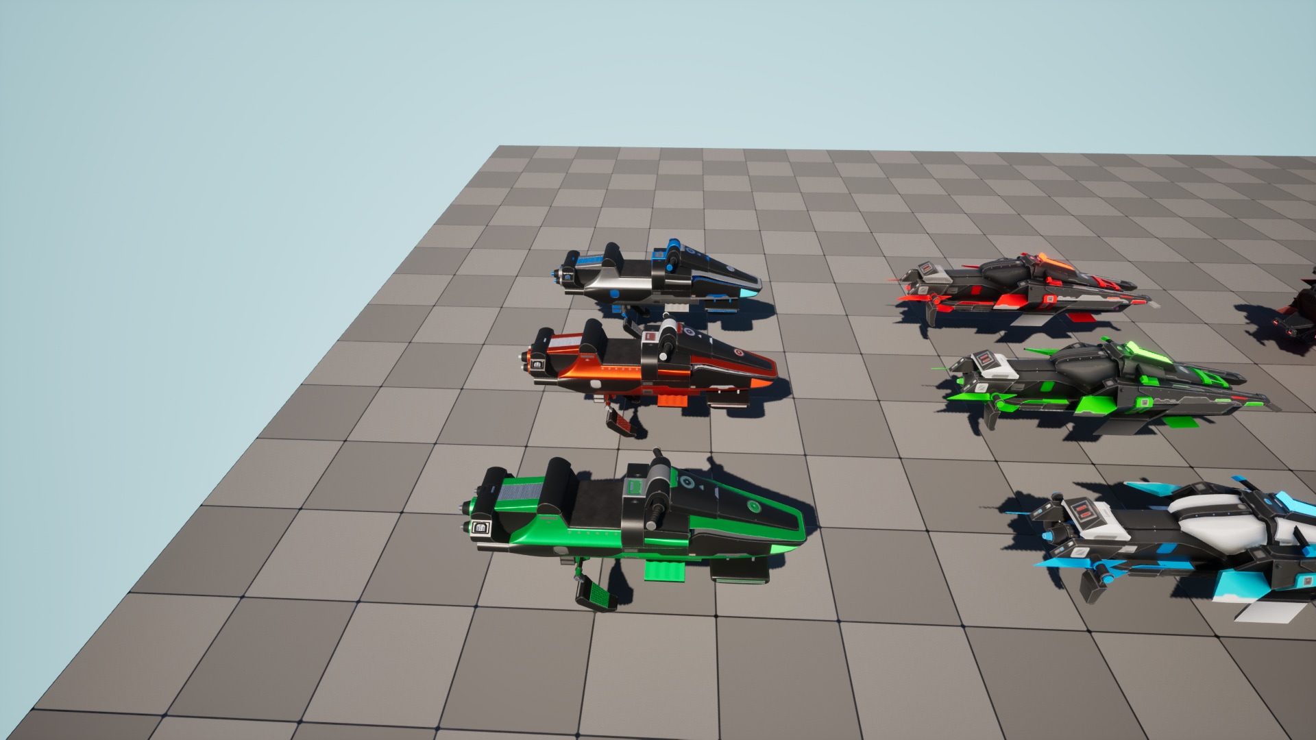在蓝图创建的Hoverbike Controller Mega Pack - 虚幻引擎商城