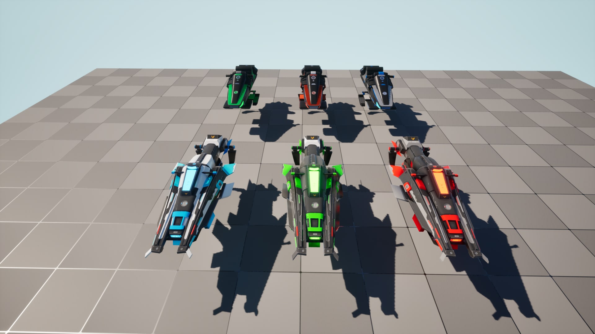 在蓝图创建的Hoverbike Controller Mega Pack - 虚幻引擎商城