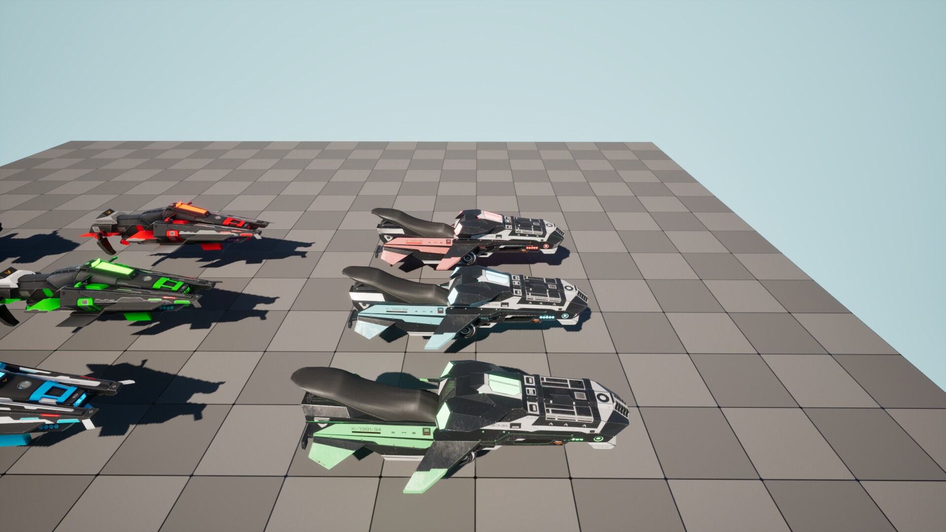 在蓝图创建的Hoverbike Controller Mega Pack - 虚幻引擎商城