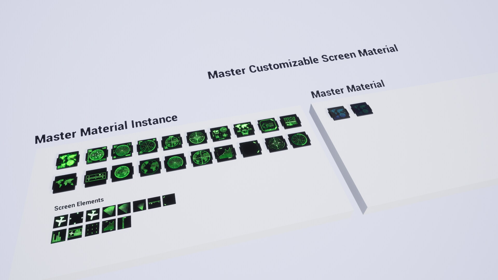 40+ Customizable Radar Screen Materials / AI SOURCES
