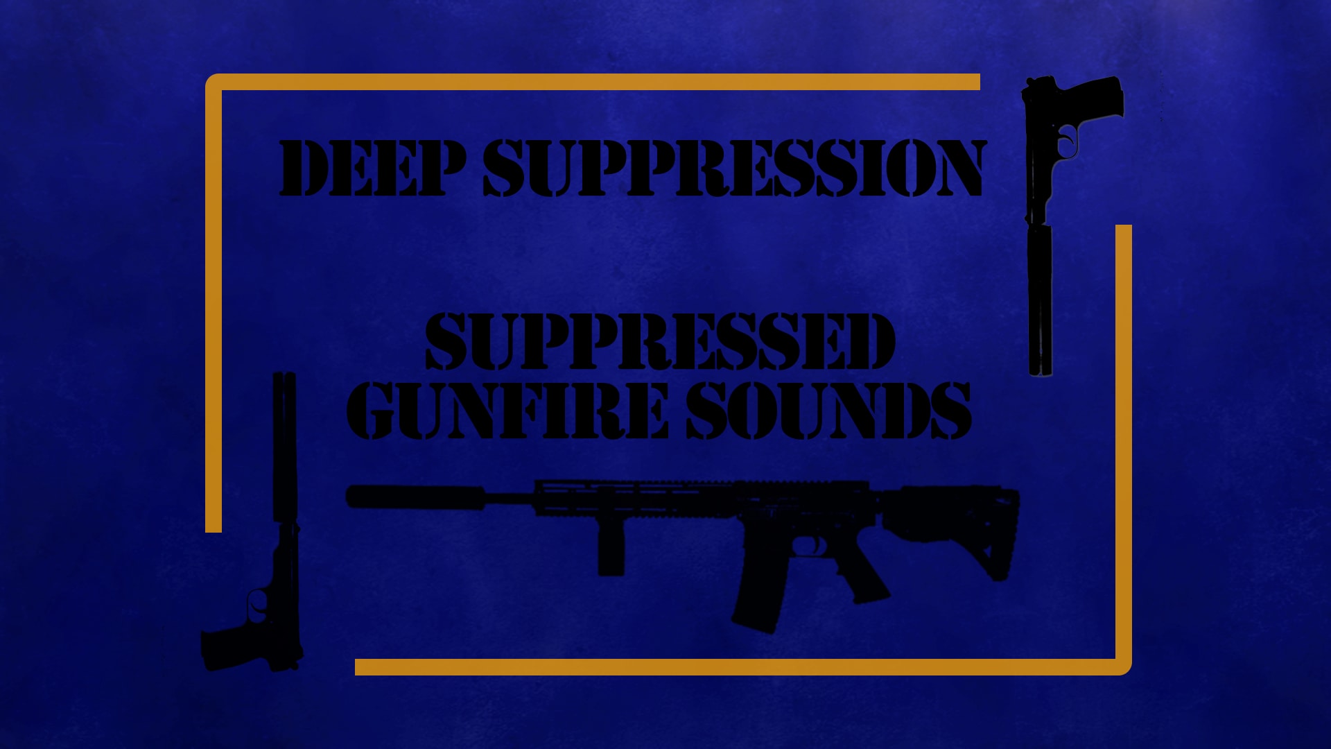 Deep Suppression Suppressed Gunfire Sounds in Sound Effects UE
