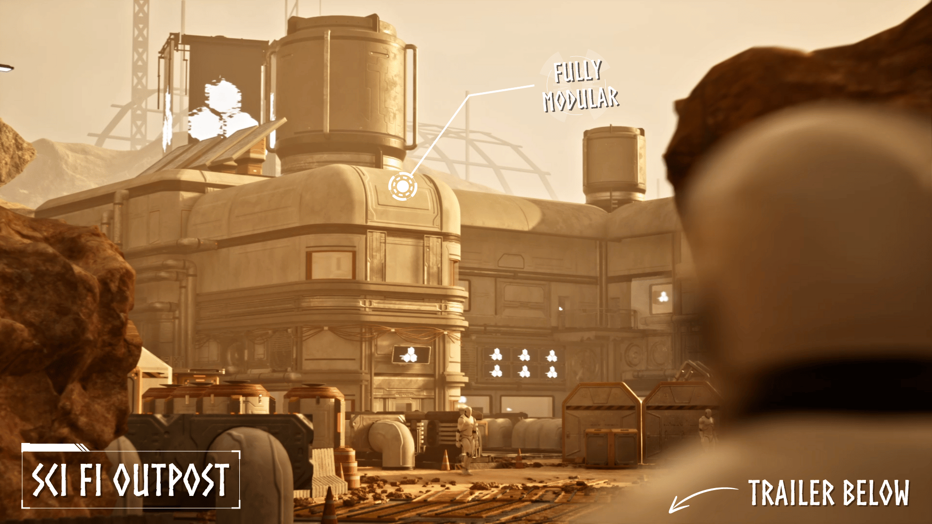Modular Sci Fi Outpost (Sci Fi Outpost, Sci Fi Base, Sci Fi , Outpost, Mars)