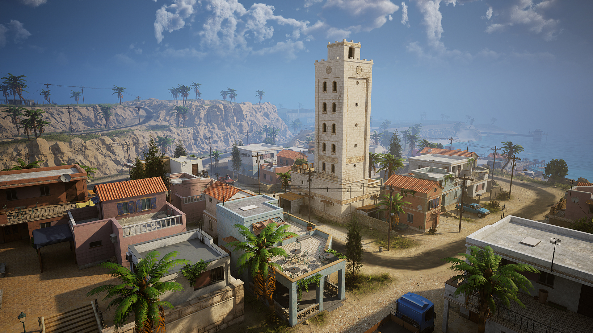 Mediterranean Island Town and Army base