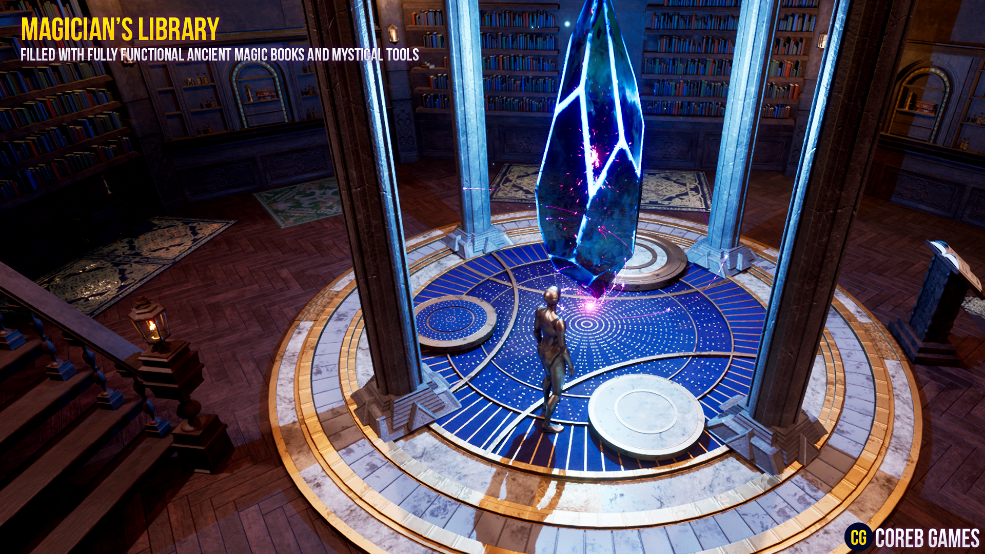 Magician's Library Environment and VFX Pack