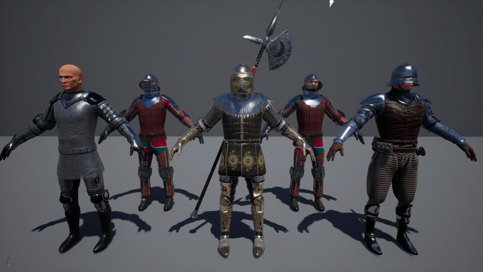Medieval Knights Pack 1 In Characters Ue Marketplace