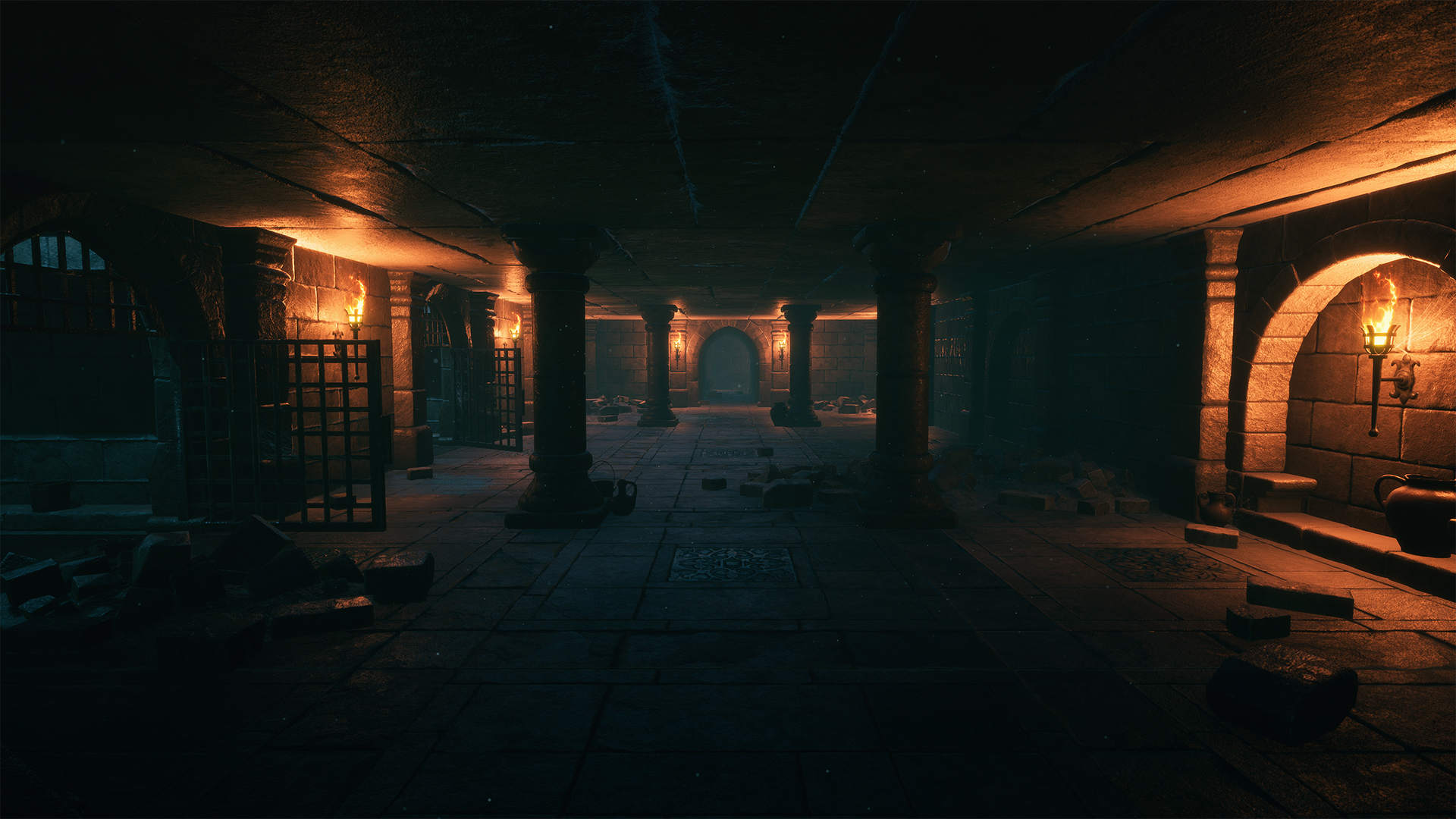 Modular Medieval Underground Prison Kit