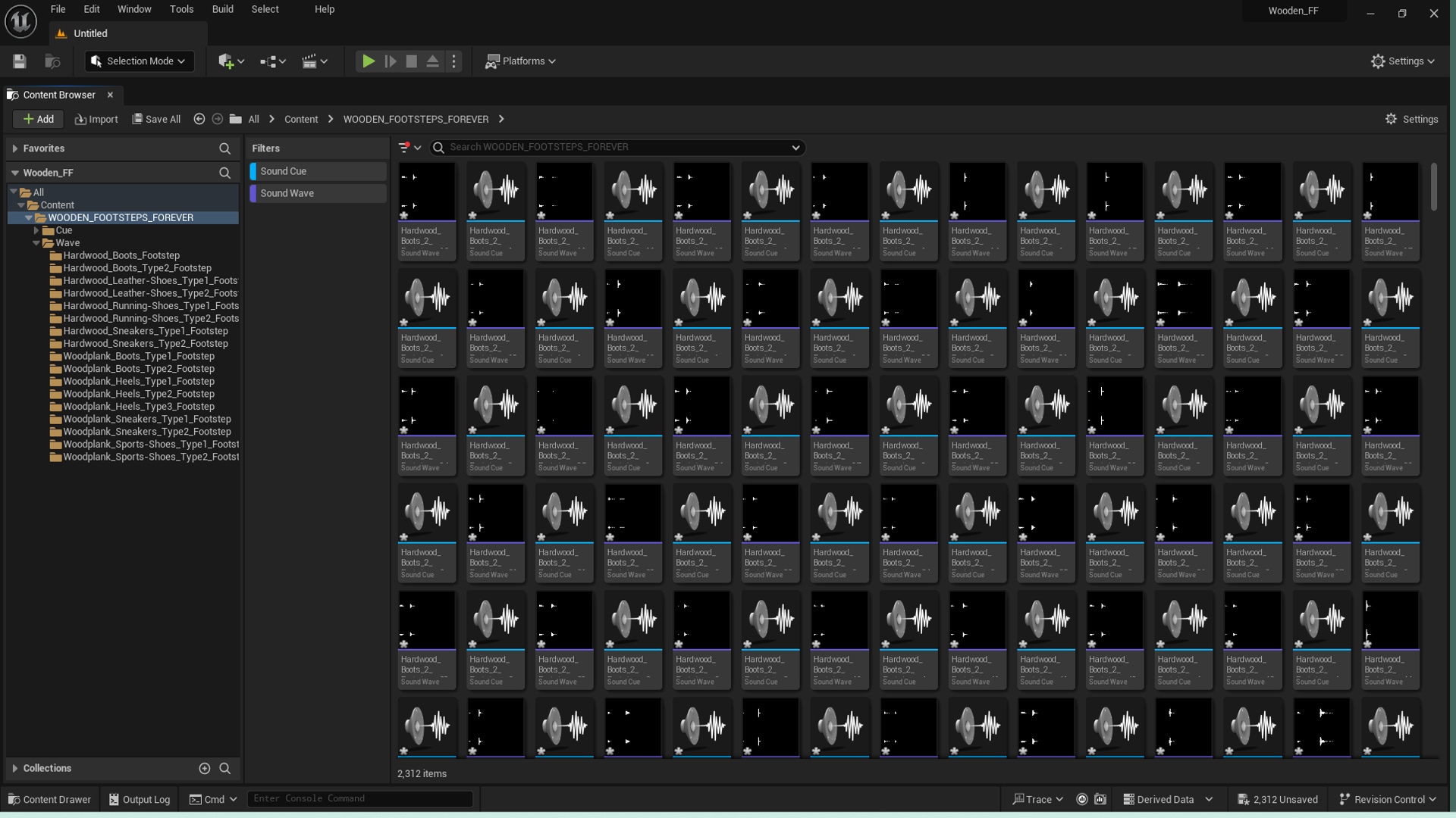 WOODEN FOOTSTEPS FOREVER in Sound Effects UE Marketplace