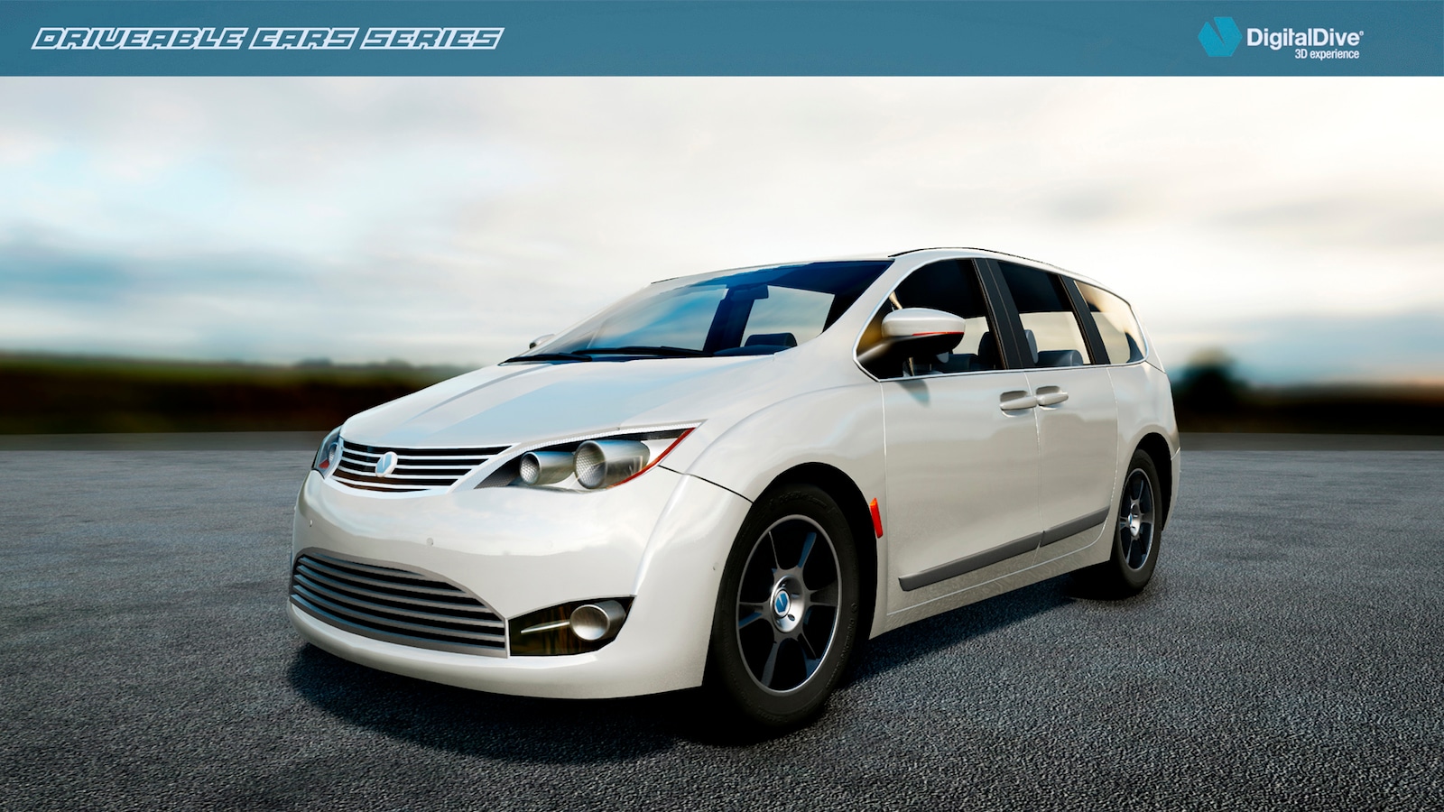 drivable cars: minivan assets   blueprints