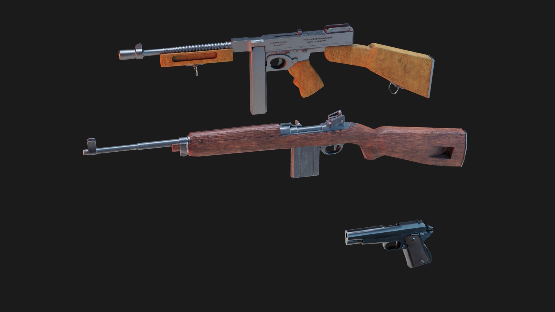 WW2 American Weapons in Weapons - UE Marketplace