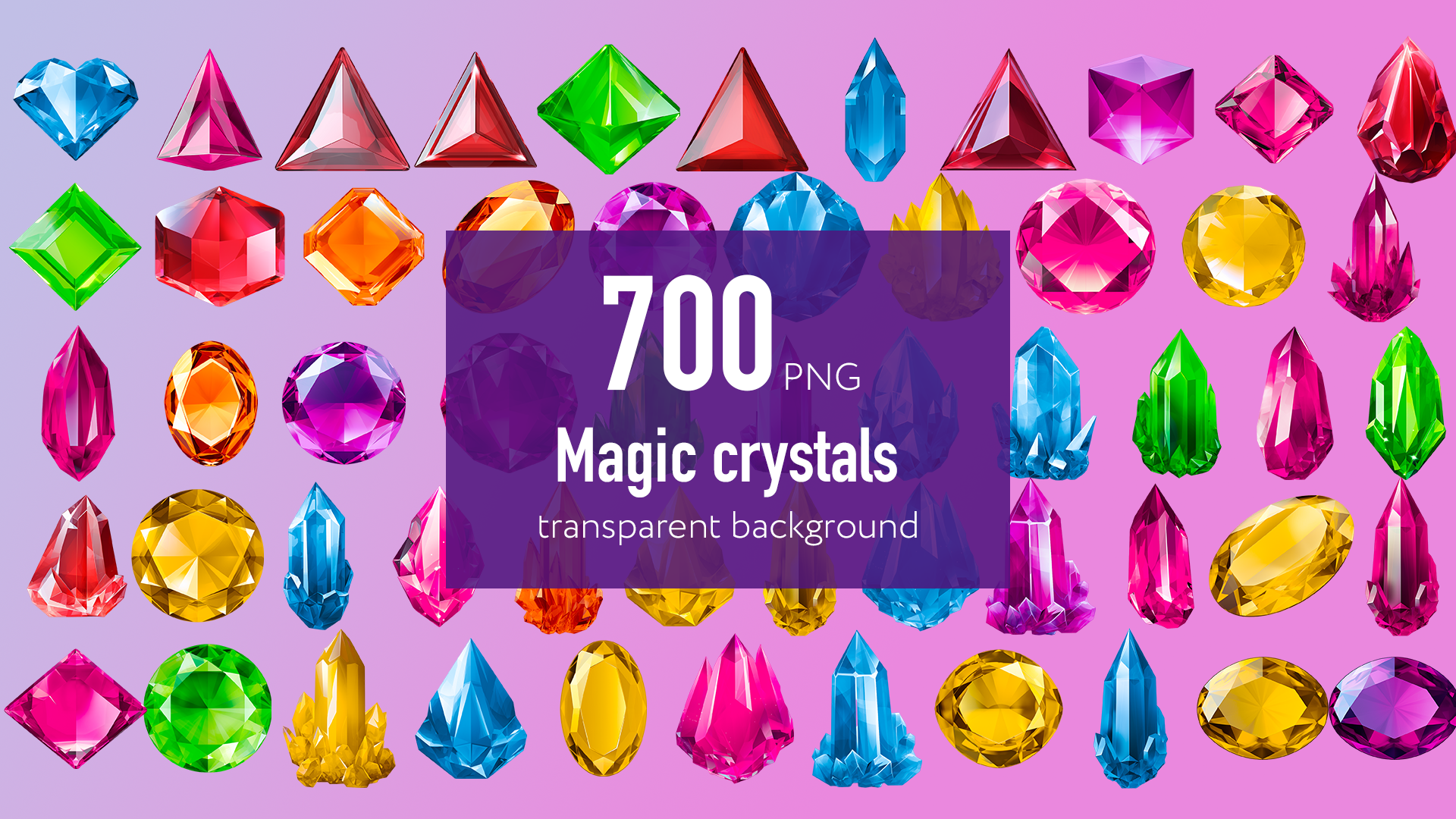 Magic Crystals BIG SET ASSET CLOUD Magic Crystals BIG SET ASSET CLOUD