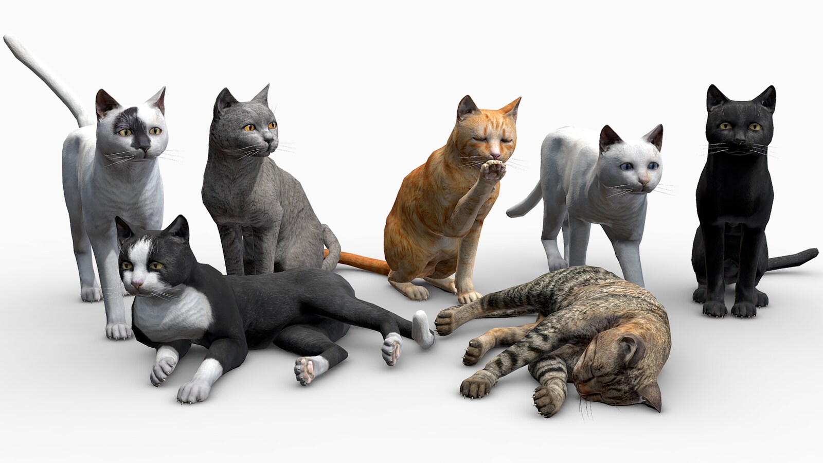 Cats Big Pack キャラクター Ue マーケットプレイス