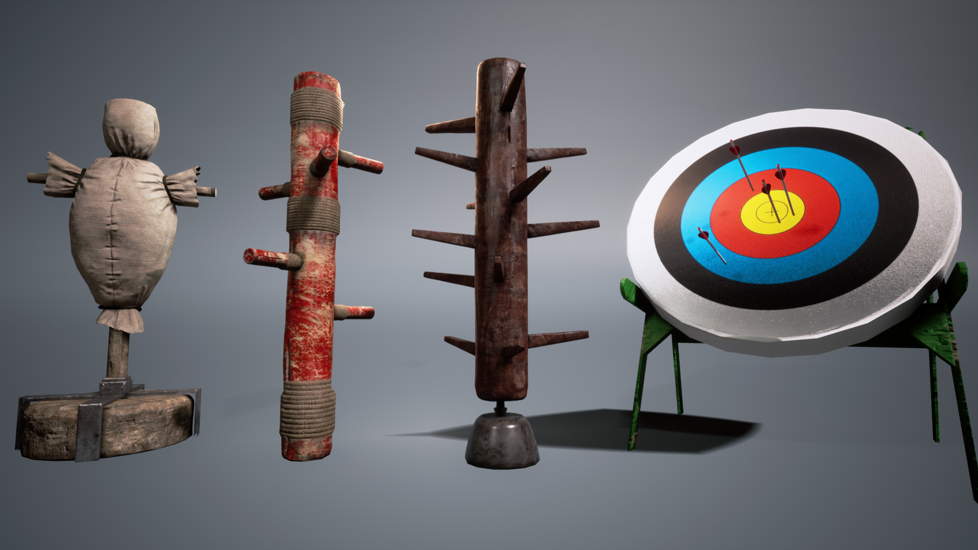 Training Dummies by MauriccioTorres in Props UE4 Marketplace