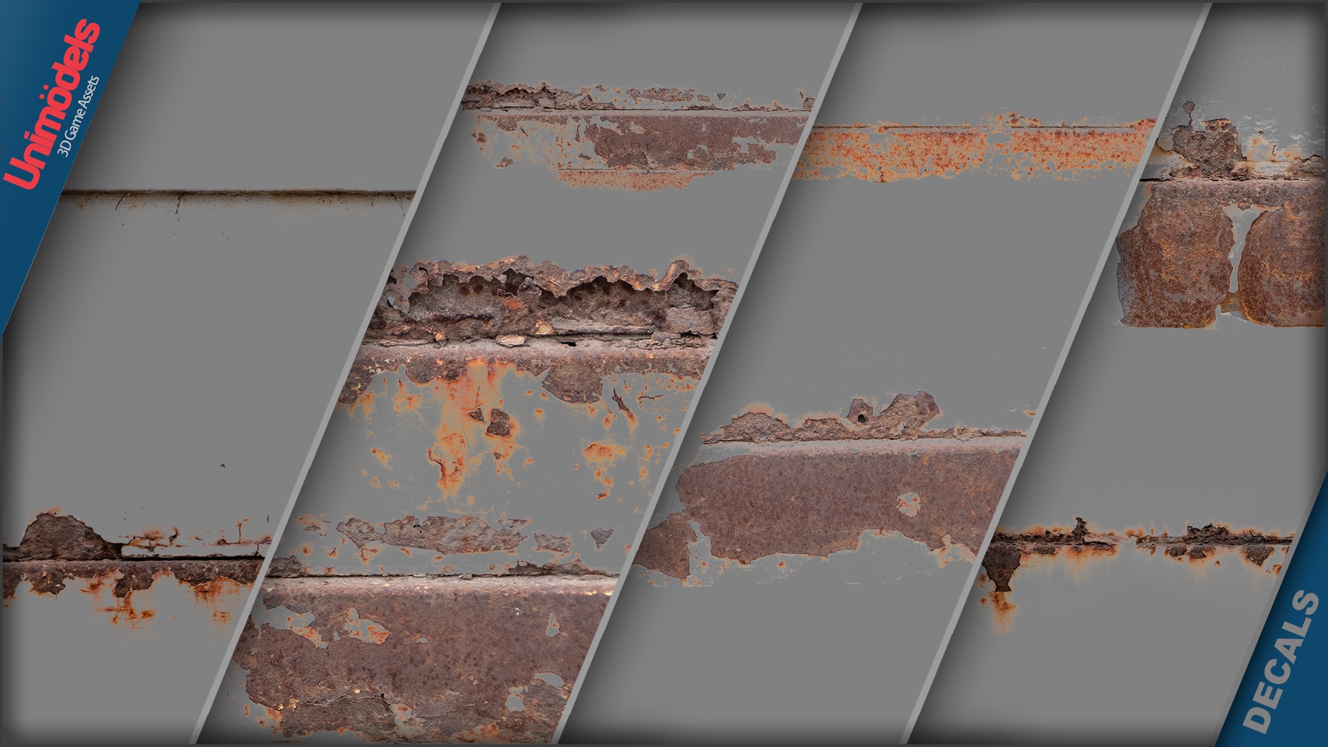 Rusty metal Decals Vol. 6