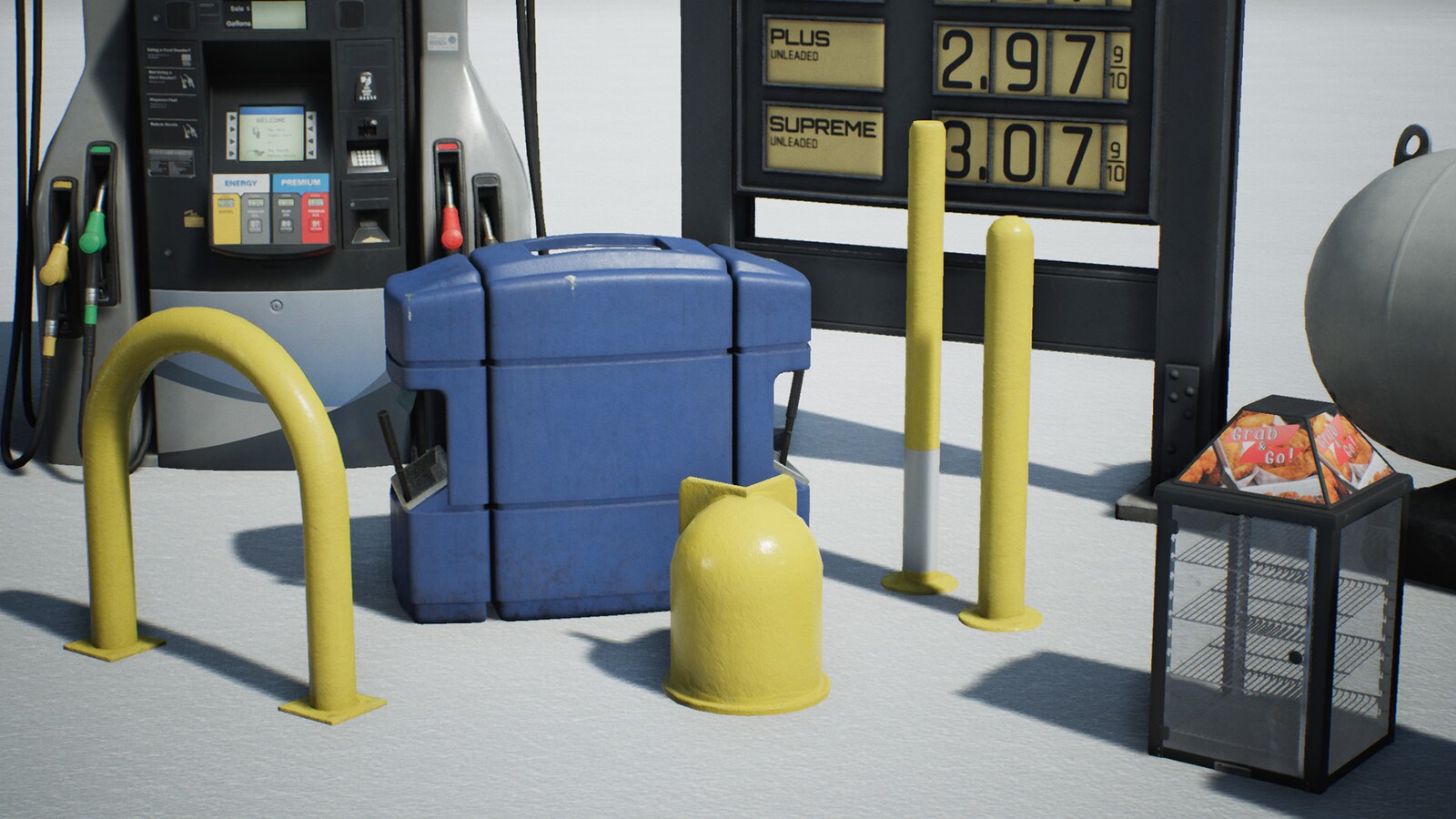 Shopping and Market VOL 1 Gas Station in Props UE Marketplace