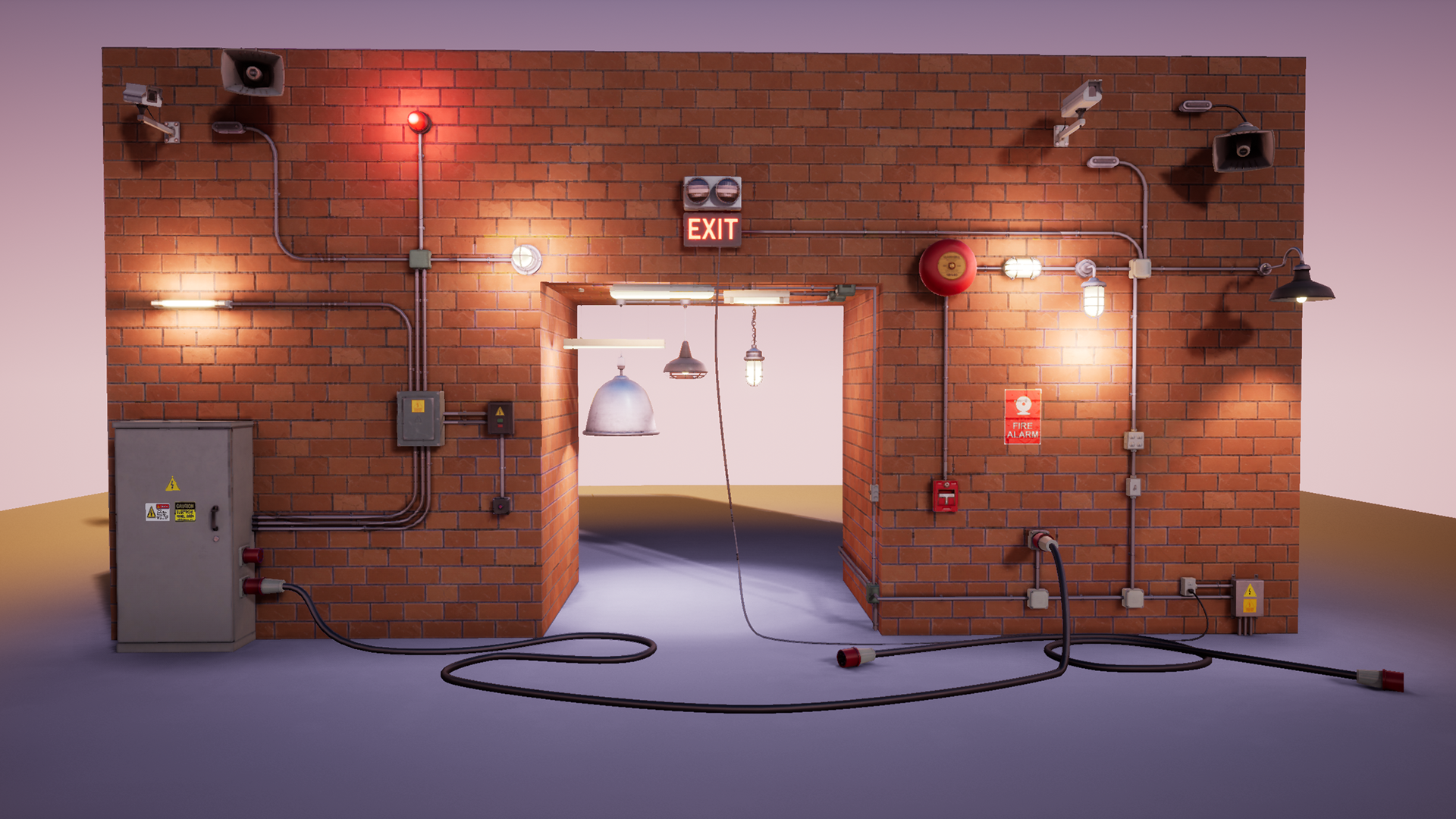 Electrical set / lamps /wires