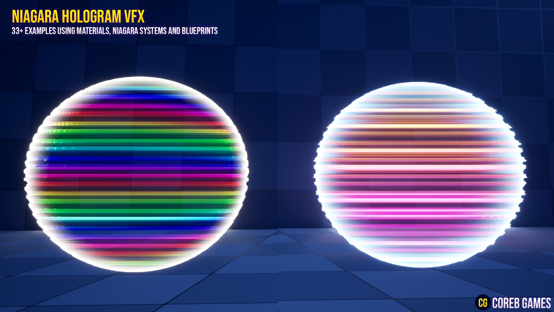 Hologram VFX With Niagara Pack 4 in Visual Effects - UE Marketplace