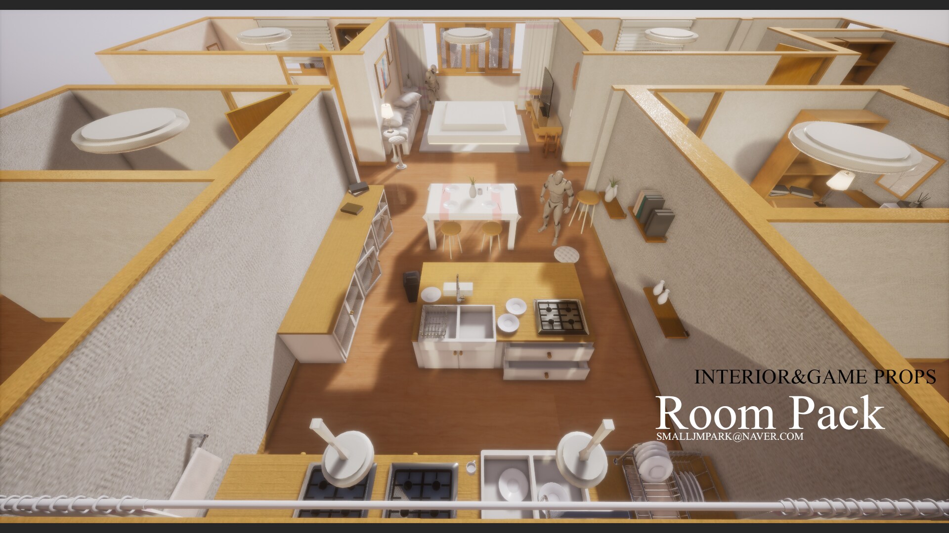 Interior & Game Room props v.01 in Props UE Marketplace