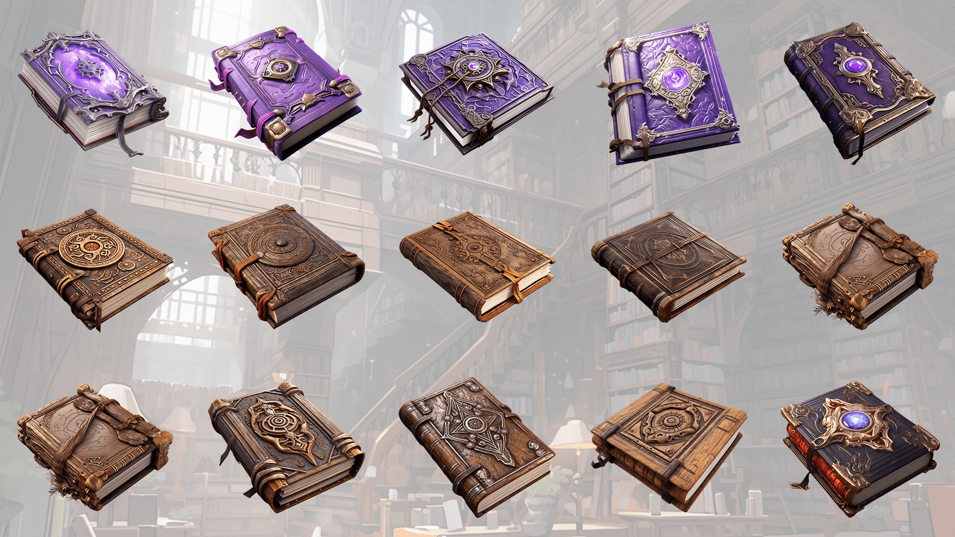 在二维资源创建的Magic Books 虚幻引擎商城