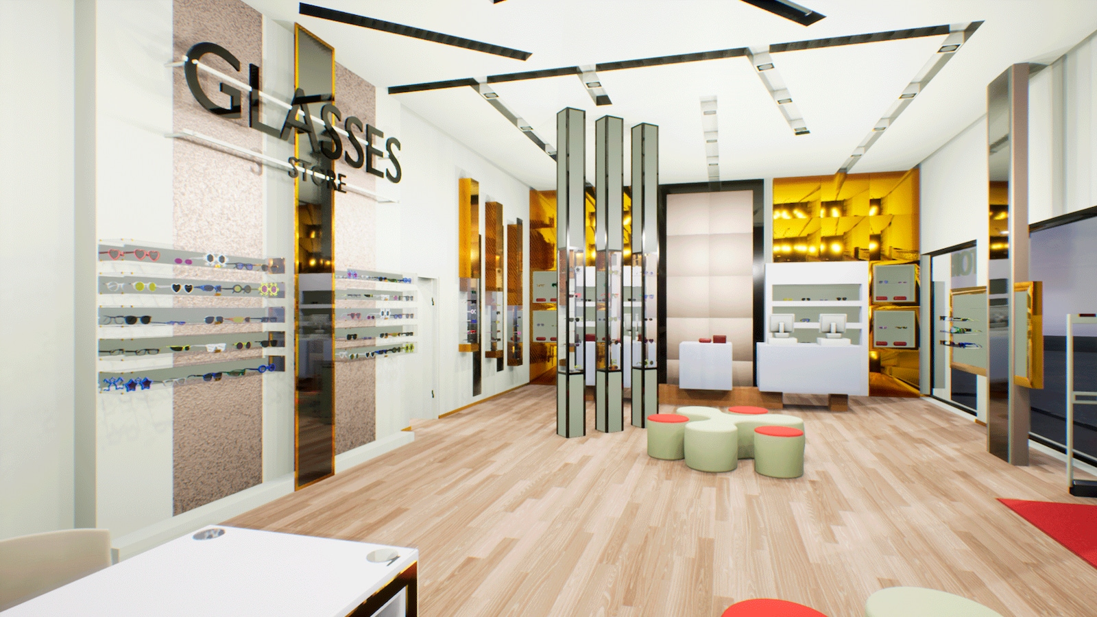 Glasses store showroom in Environments UE Marketplace
