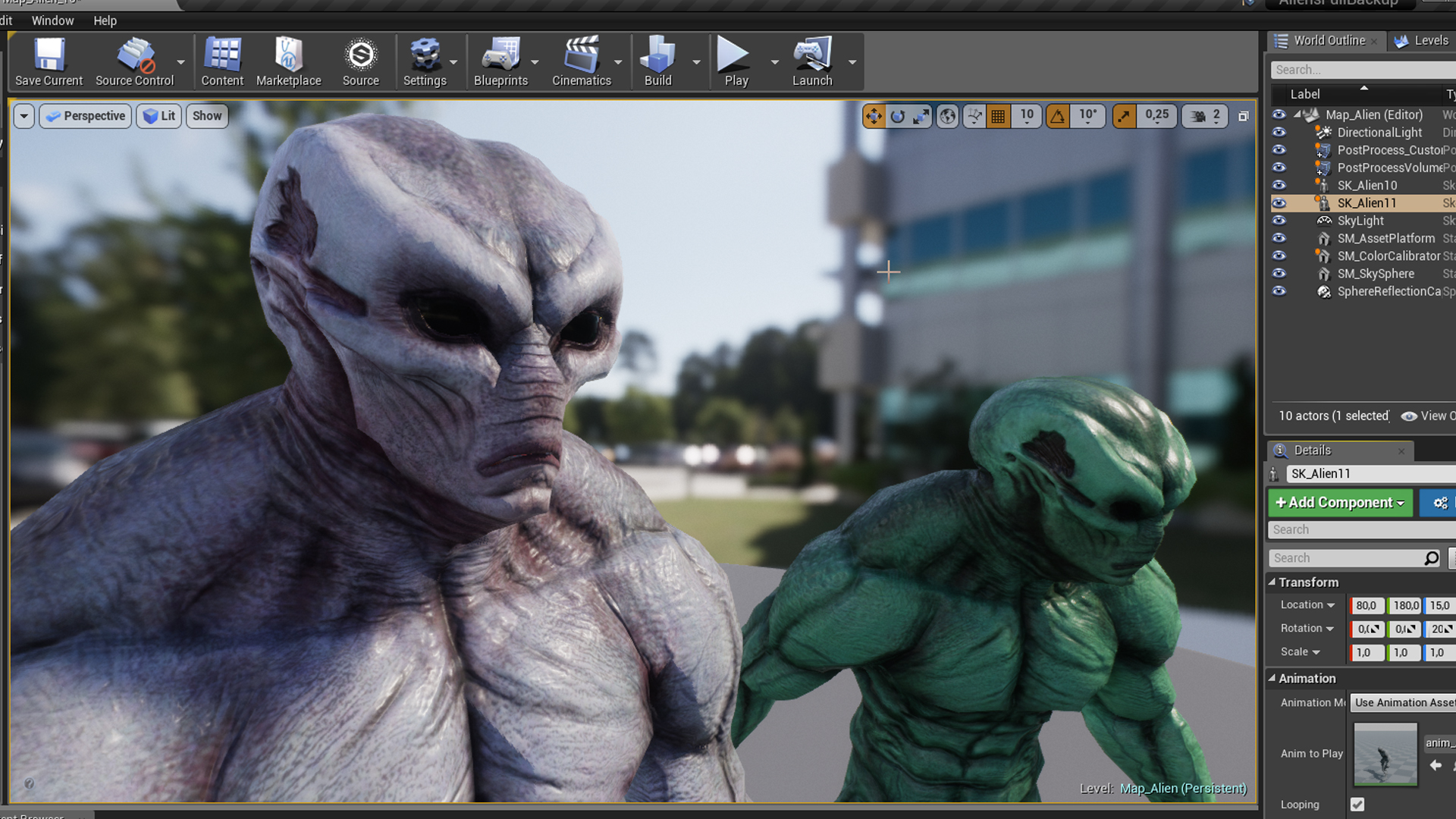 Realistic Alien 10 in Characters