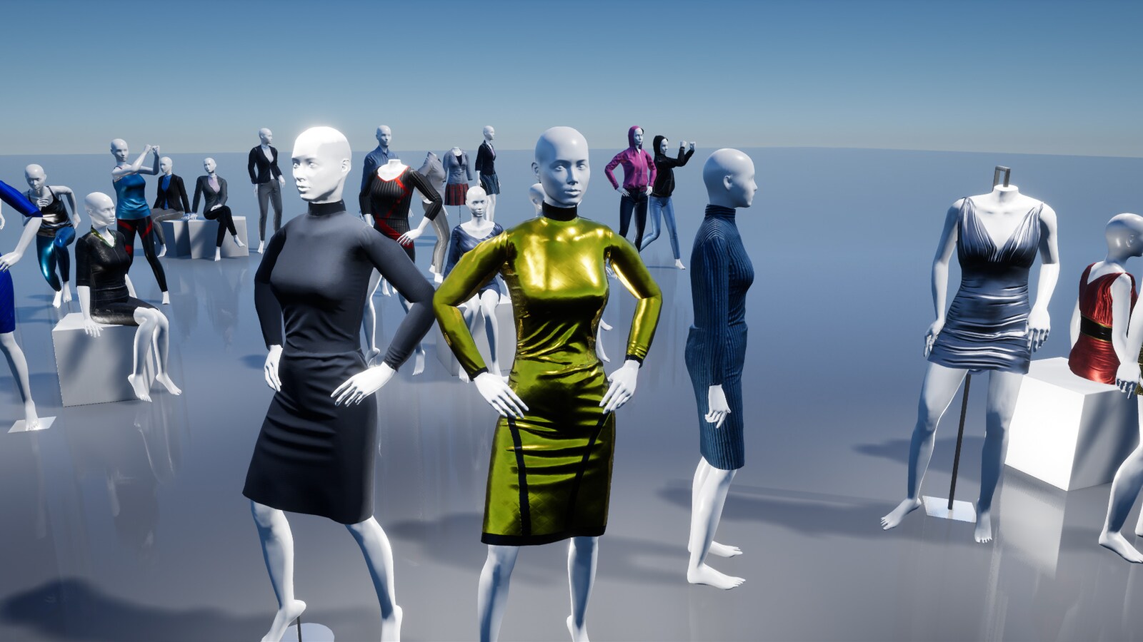 Female Mannequins in Props UE Marketplace