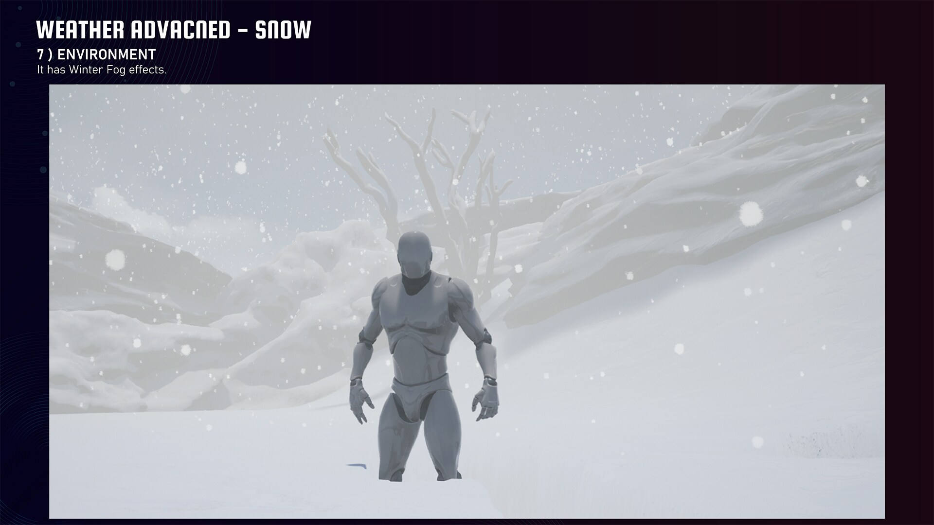 Weather Advanced Snow エフェクト Ue マーケットプレイス