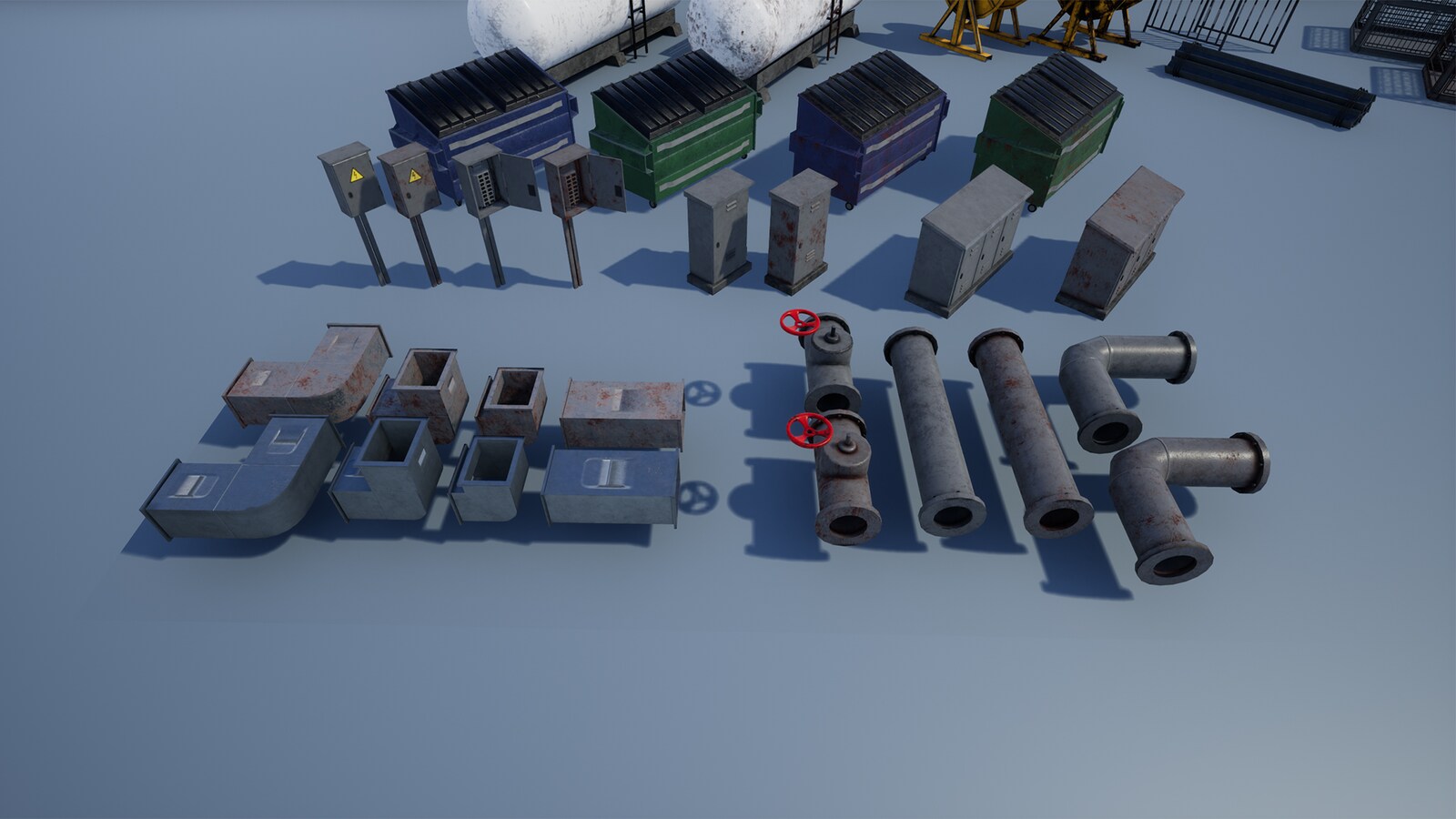Industrial Props Pack in Props UE Marketplace