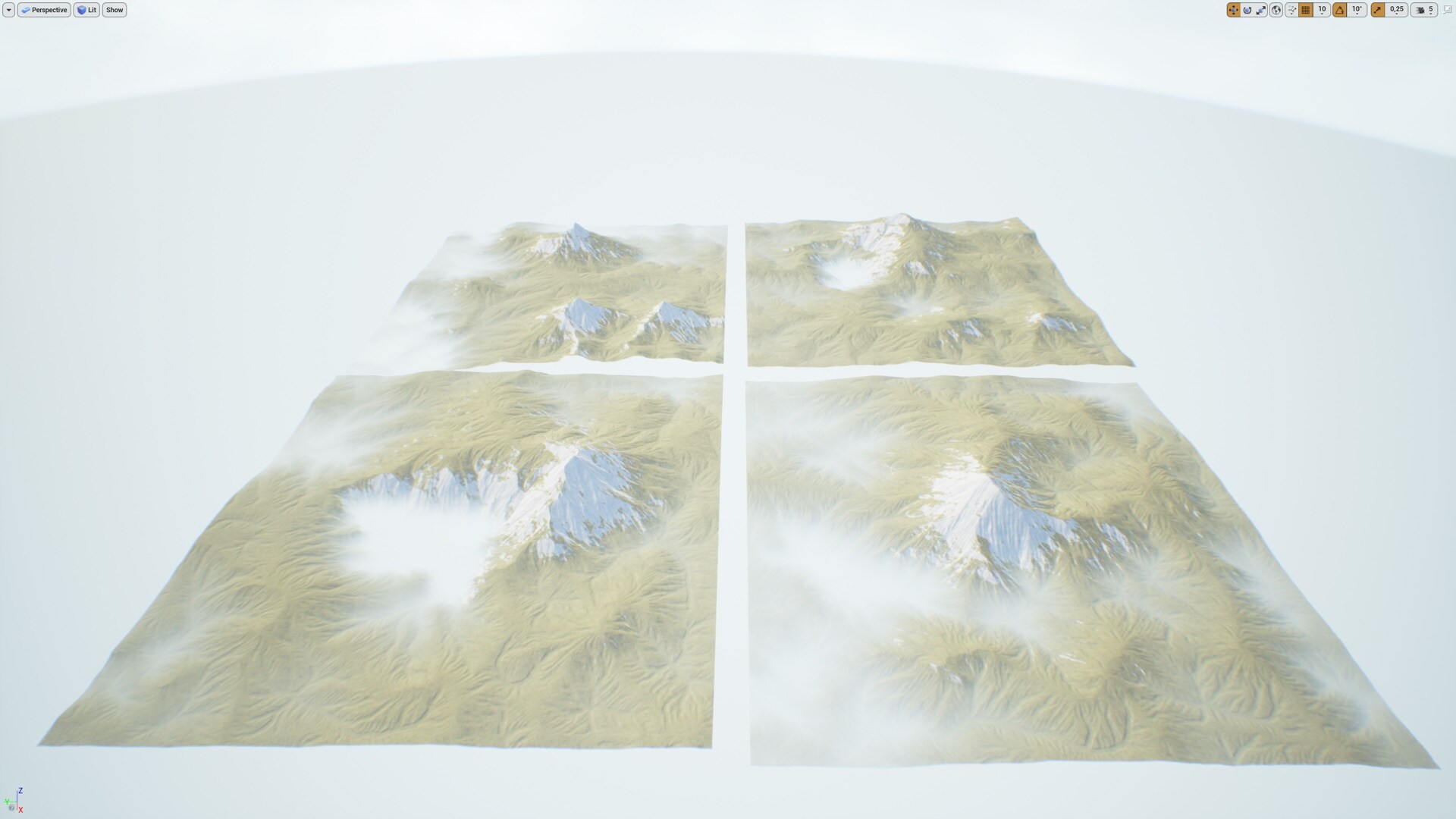 4 Landscape + Auto Landscape in Environments UE Marketplace