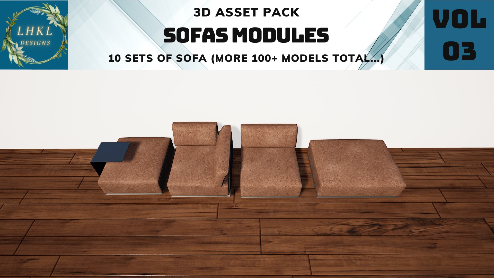 Sofas & Couches Pack 3 in Props UE Marketplace