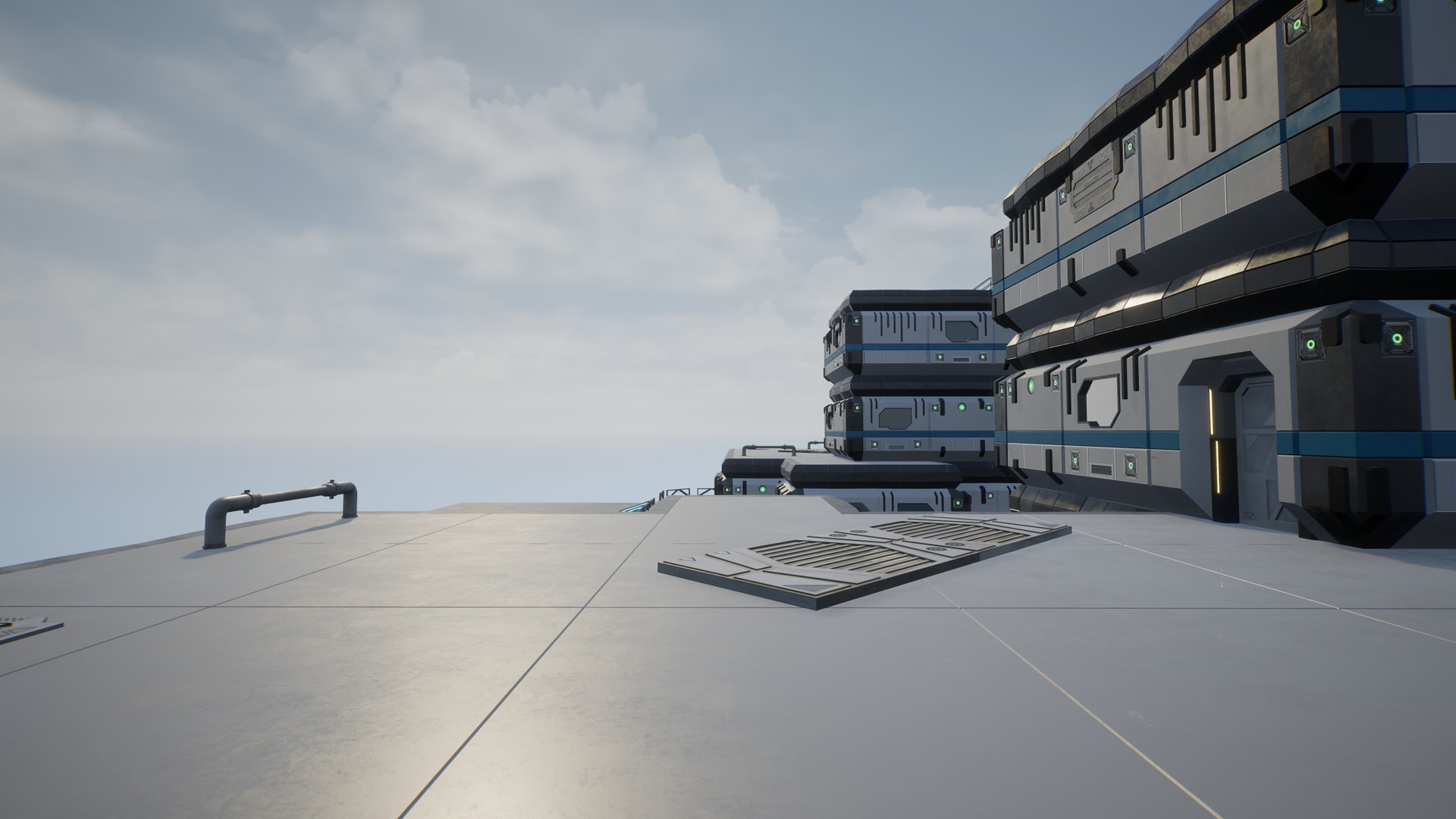 Modular SciFi Building Pack 3：プロップ・小物 - UE マーケットプレイス