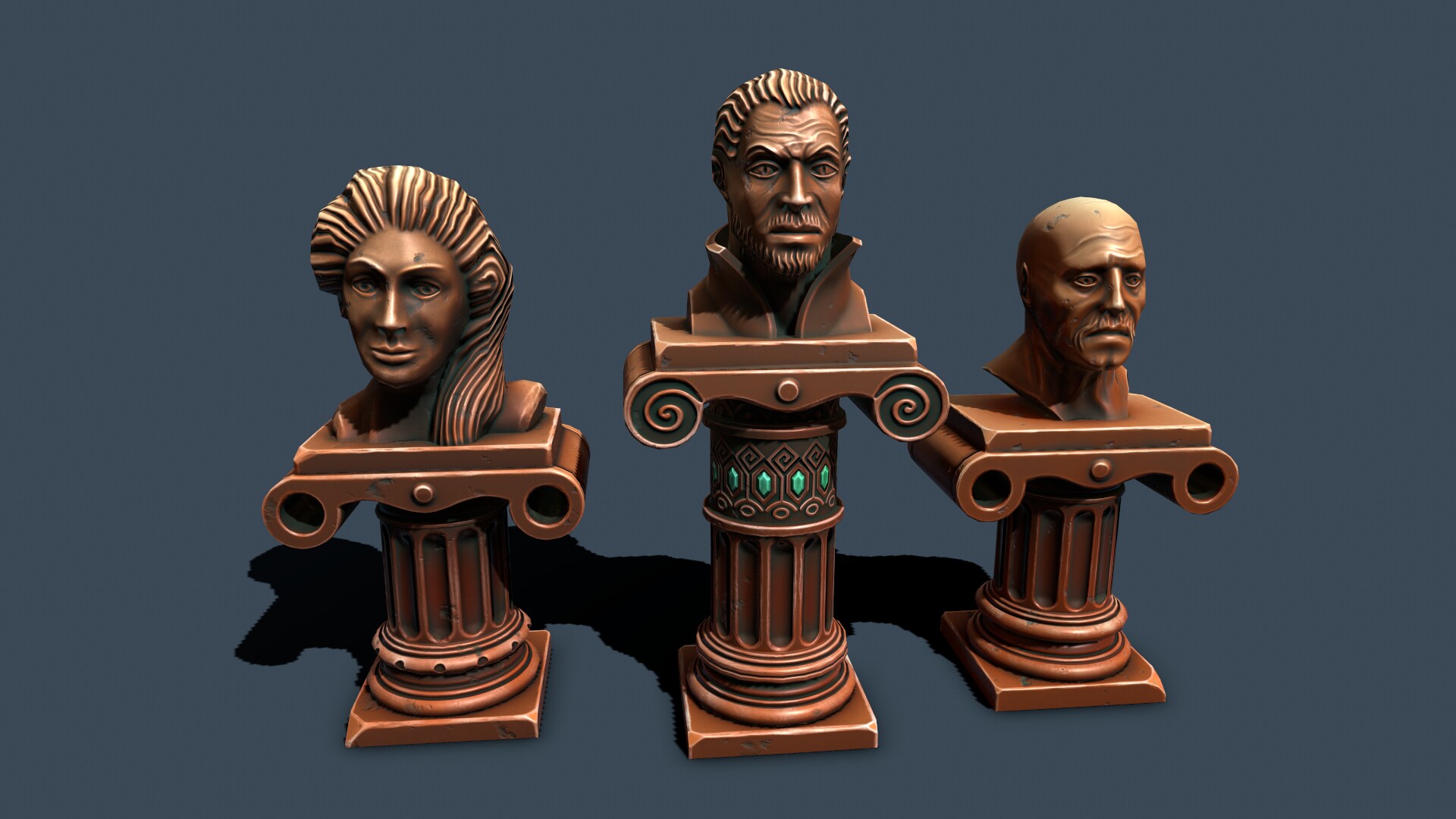 Fantasy statues 2 in Props UE Marketplace