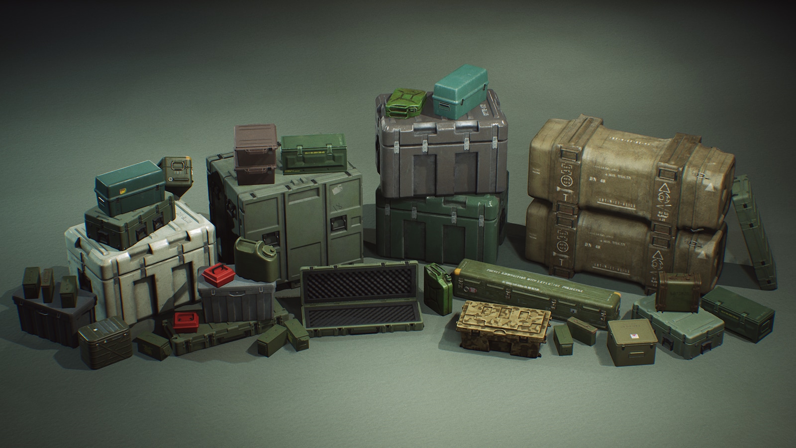 Military Supplies COMBO Prop Pack (VOL 18) in Props UE Marketplace