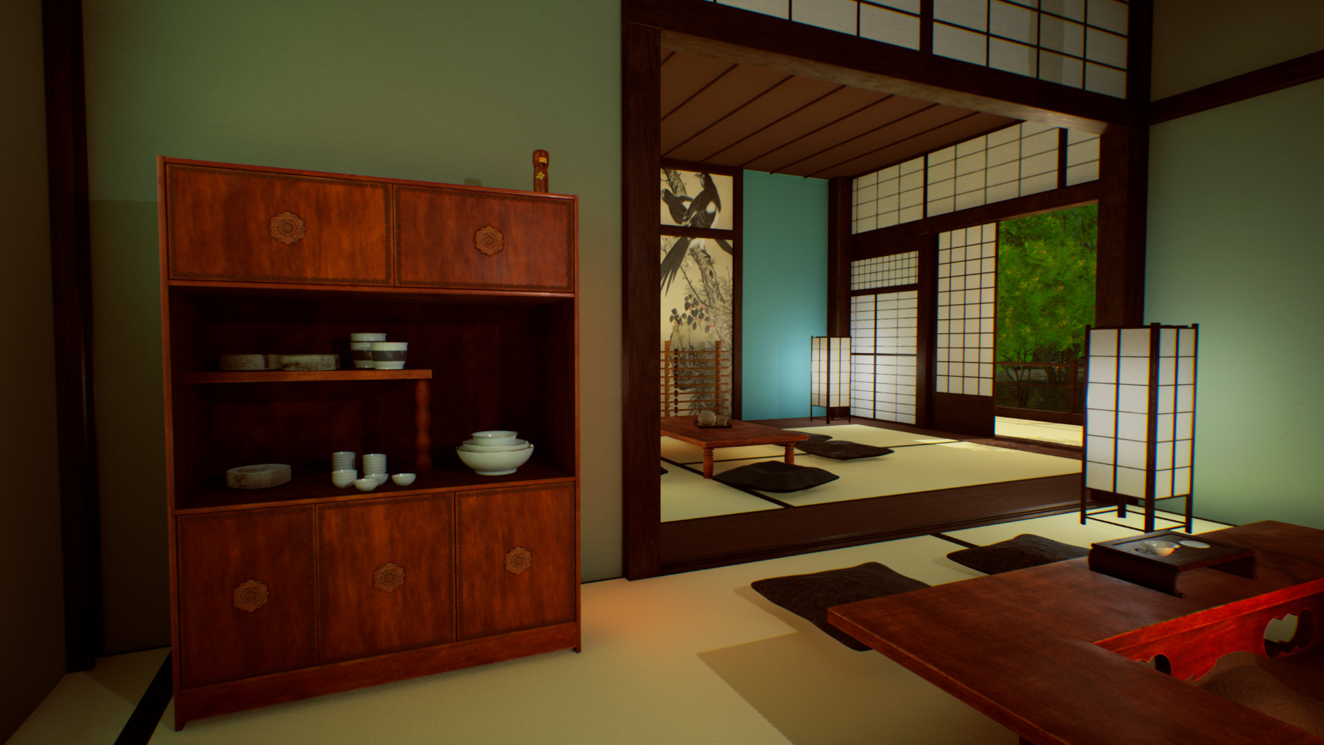 Japanese dojo and rooms