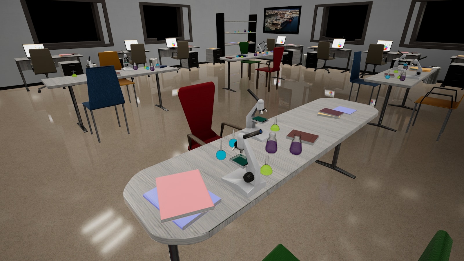  Modular MegaPack For Creating Office Lab Buildings 
