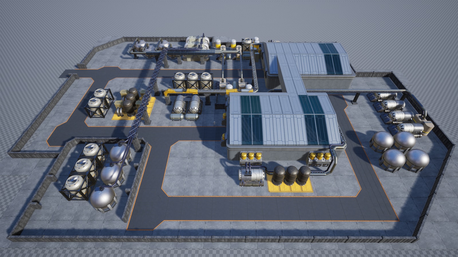 SciFi Industrial Zone in Environments UE Marketplace