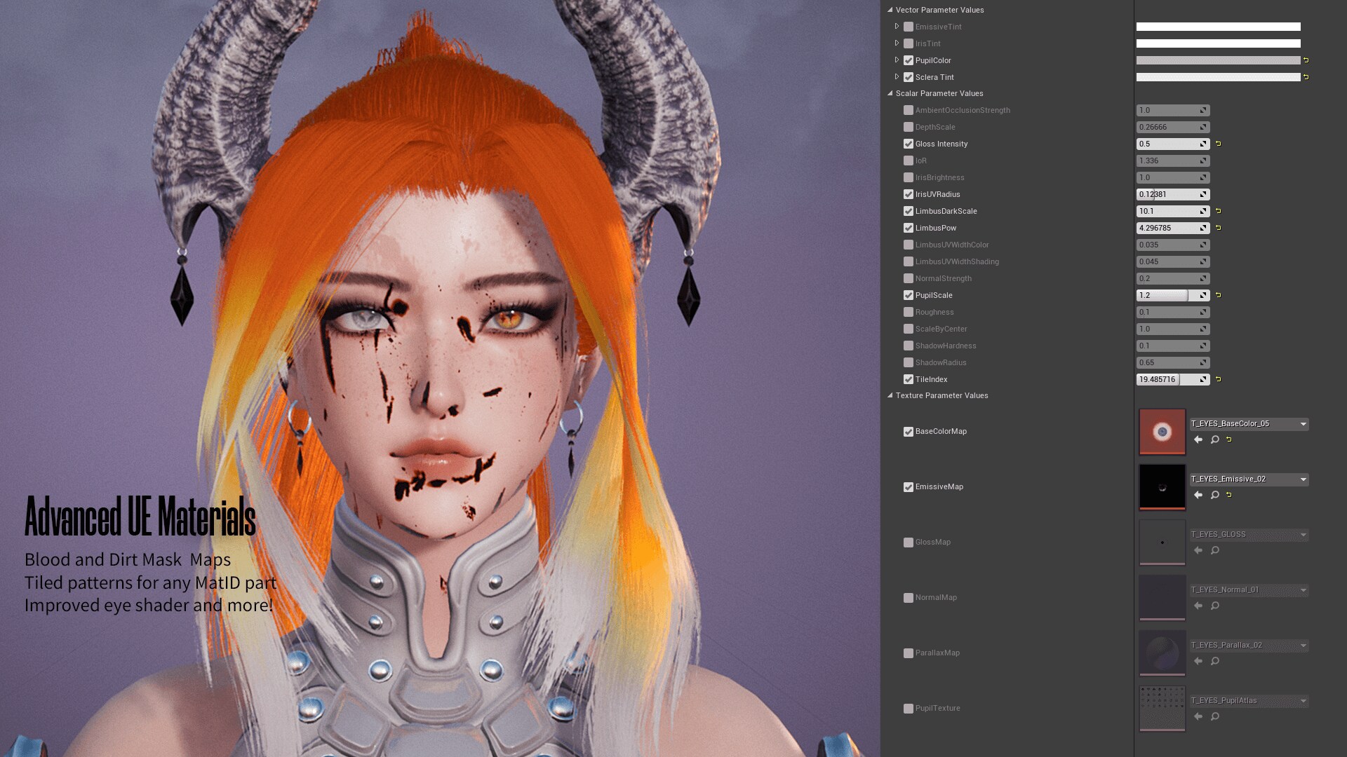 Demon Hunter Girl Nyx in Characters UE Marketplace