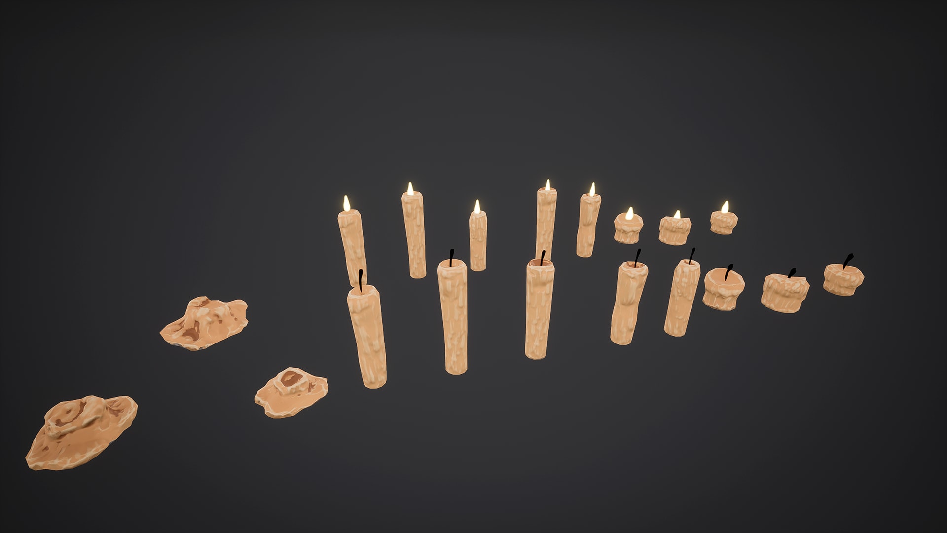 Medieval Candle Lamps Collection in Props UE Marketplace