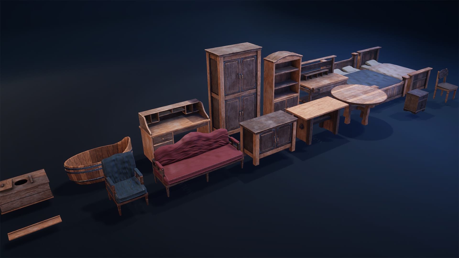 Western Furniture in Props UE Marketplace