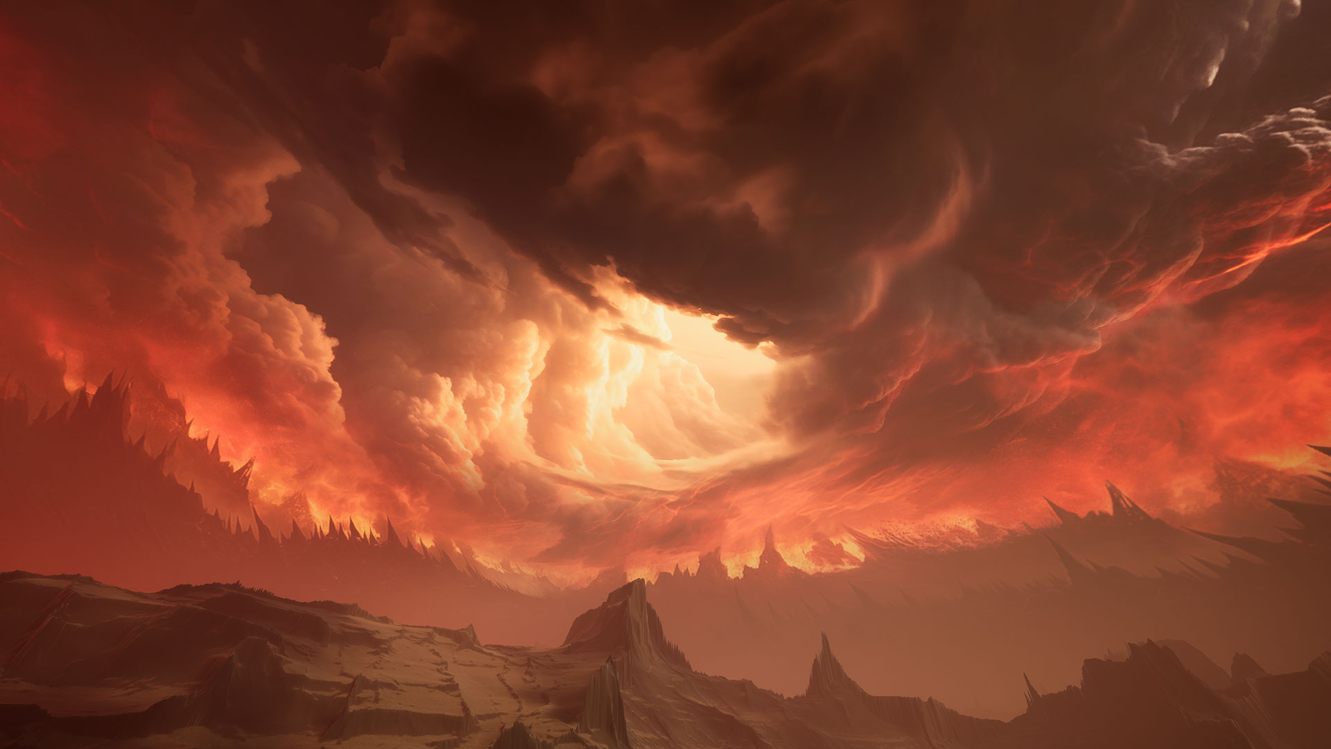 Matte Painting Skybox Pack: Demonic Skies