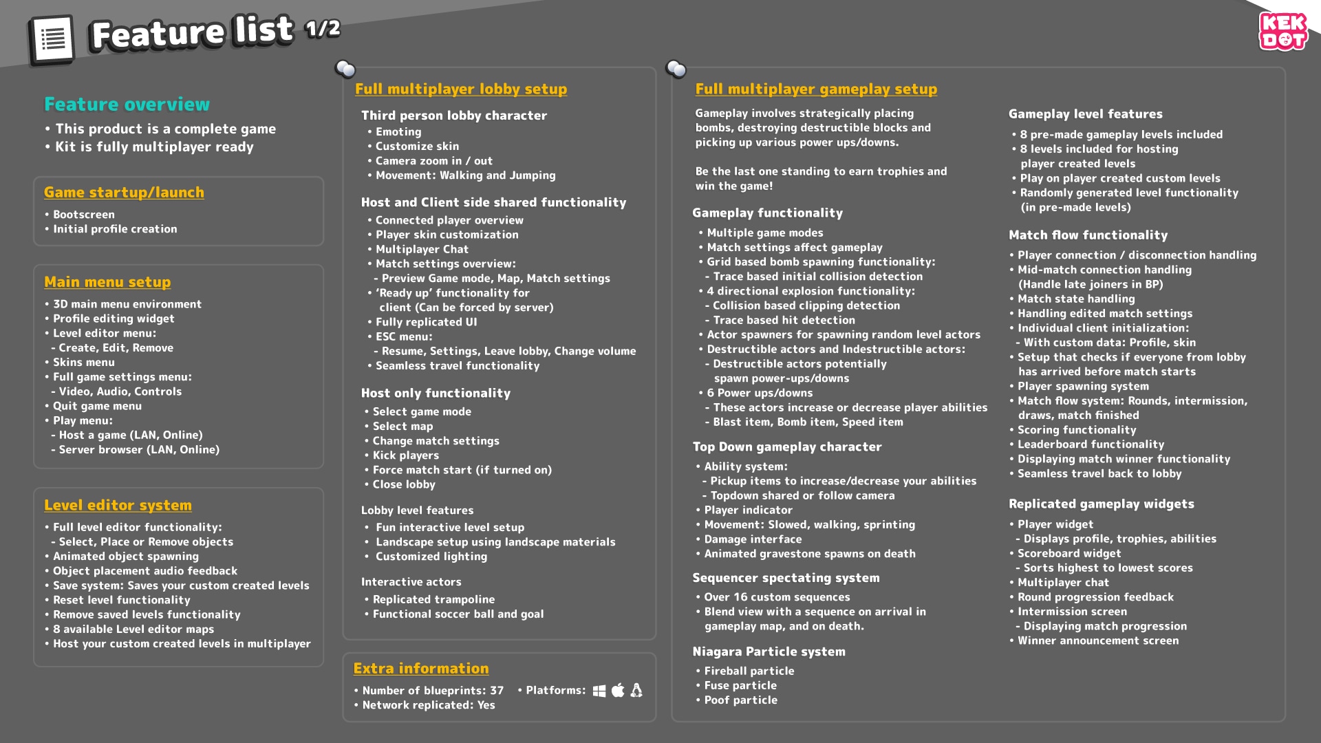 BomberGuys - Multiplayer Game - By Kekdot in Blueprints - UE Marketplace