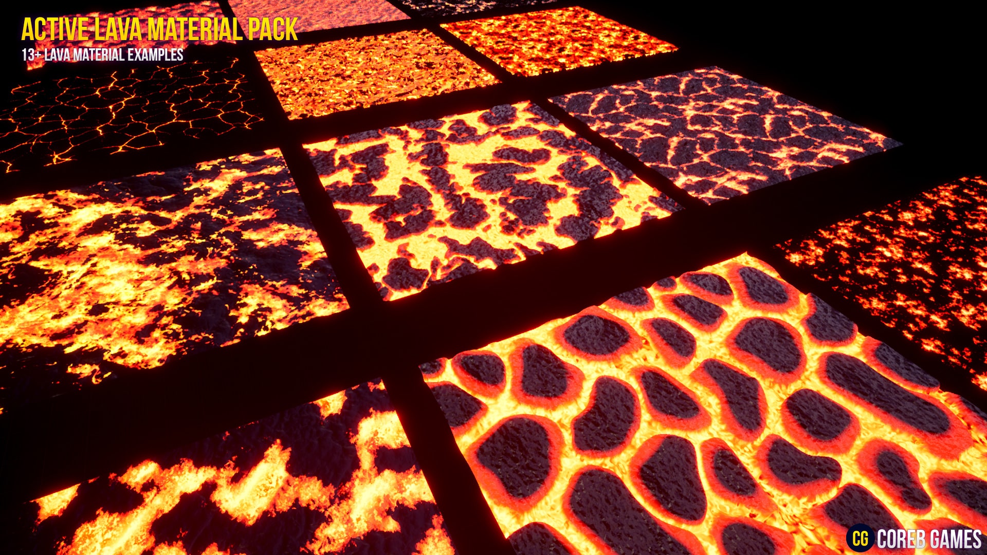 Active Lava Material Pack in Materials UE Marketplace