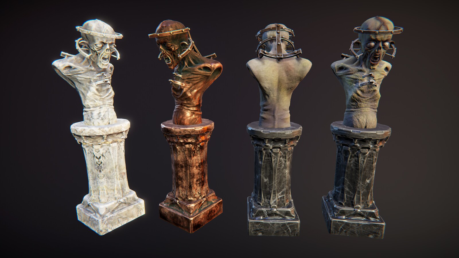 Horror Busts in Props UE Marketplace
